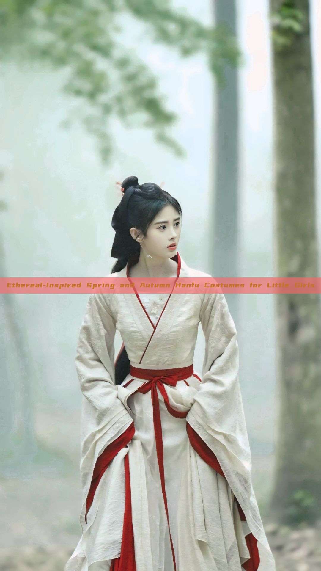Ethereal-Inspired Spring and Autumn Hanfu Costumes for Little Girls