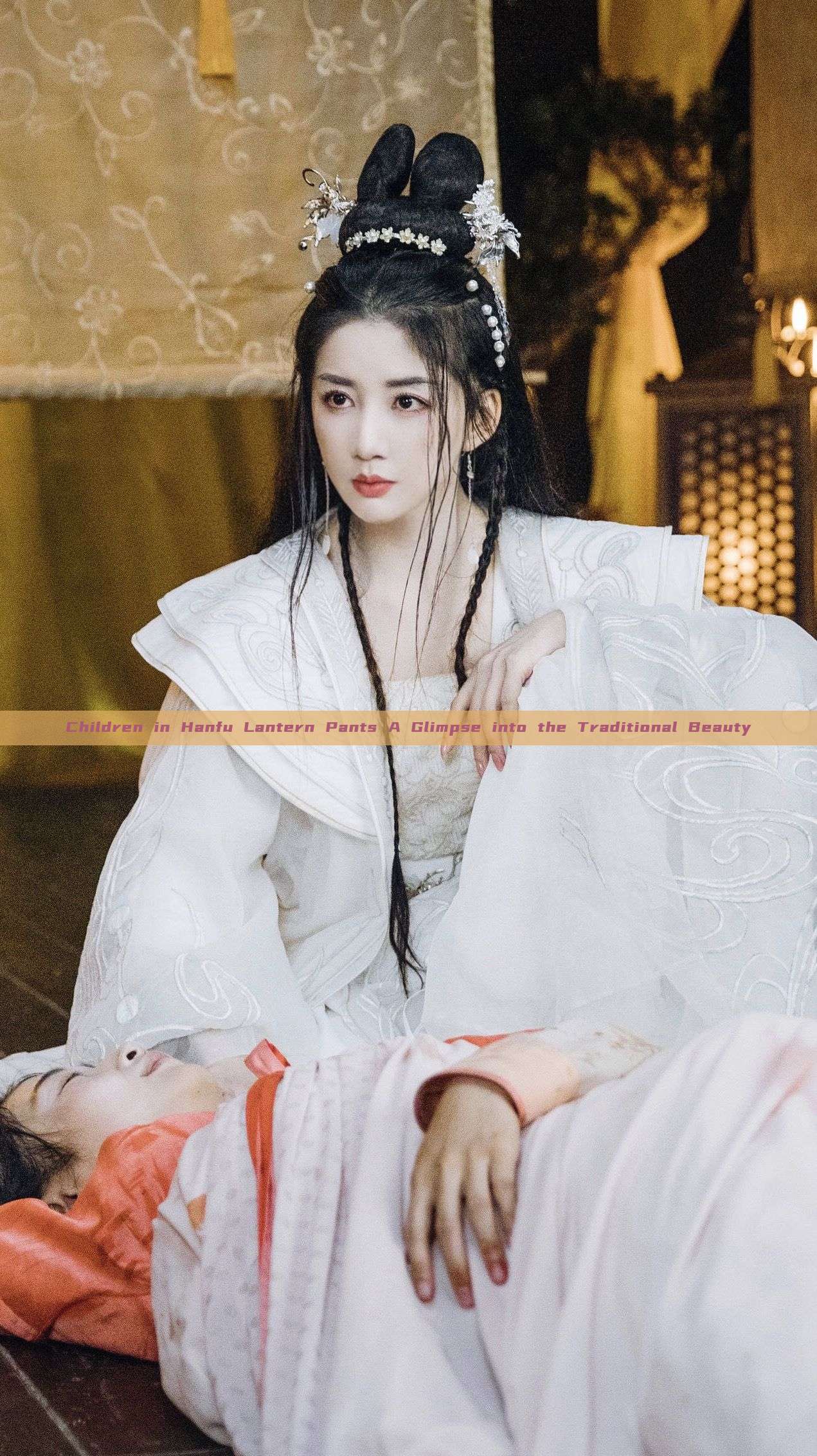 Children in Hanfu Lantern Pants A Glimpse into the Traditional Beauty