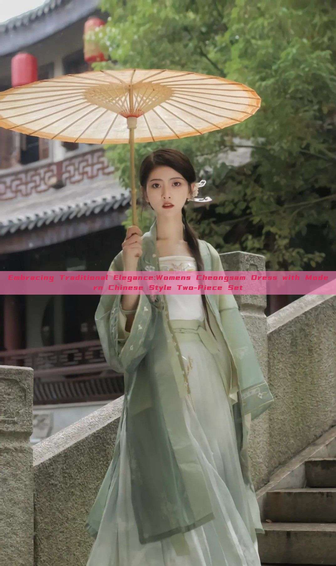 Embracing Traditional Elegance:Womens Cheongsam Dress with Modern Chinese Style Two-Piece Set Embracing Traditional Elegance:Womens Cheongsam Dress with Modern Chinese Style Two-Piece Set