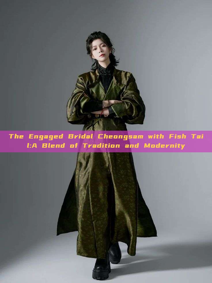 The Engaged Bridal Cheongsam with Fish Tail:A Blend of Tradition and Modernity