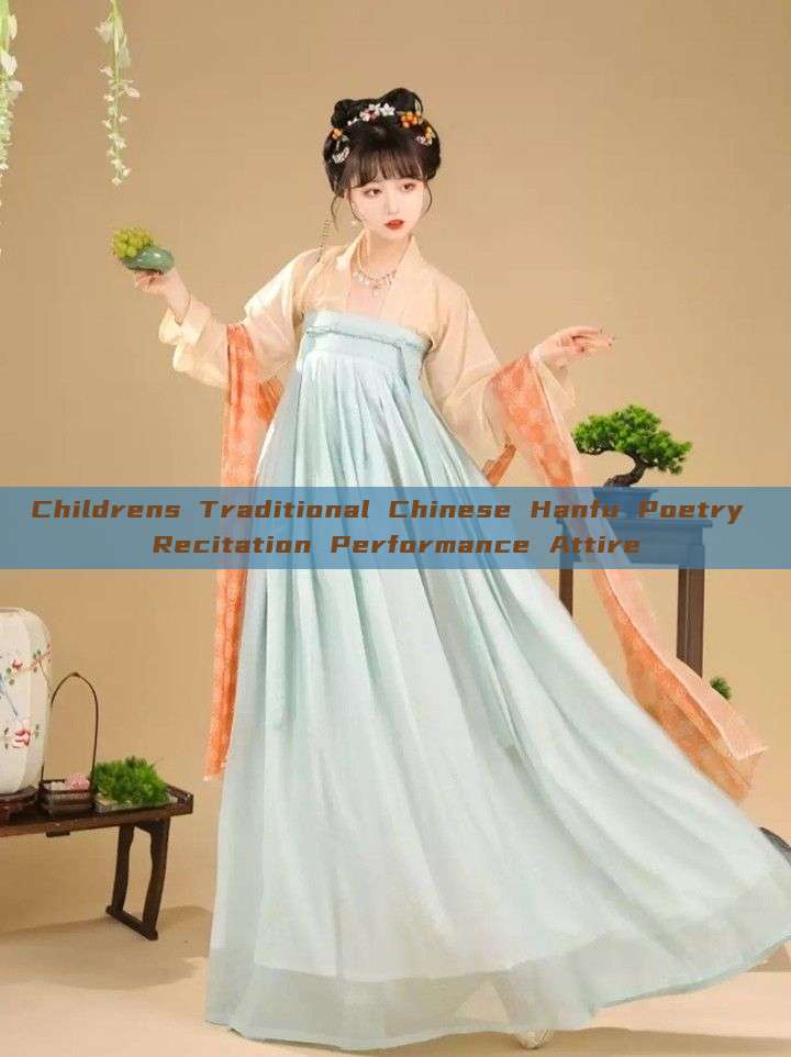 Childrens Traditional Chinese Hanfu Poetry Recitation Performance Attire