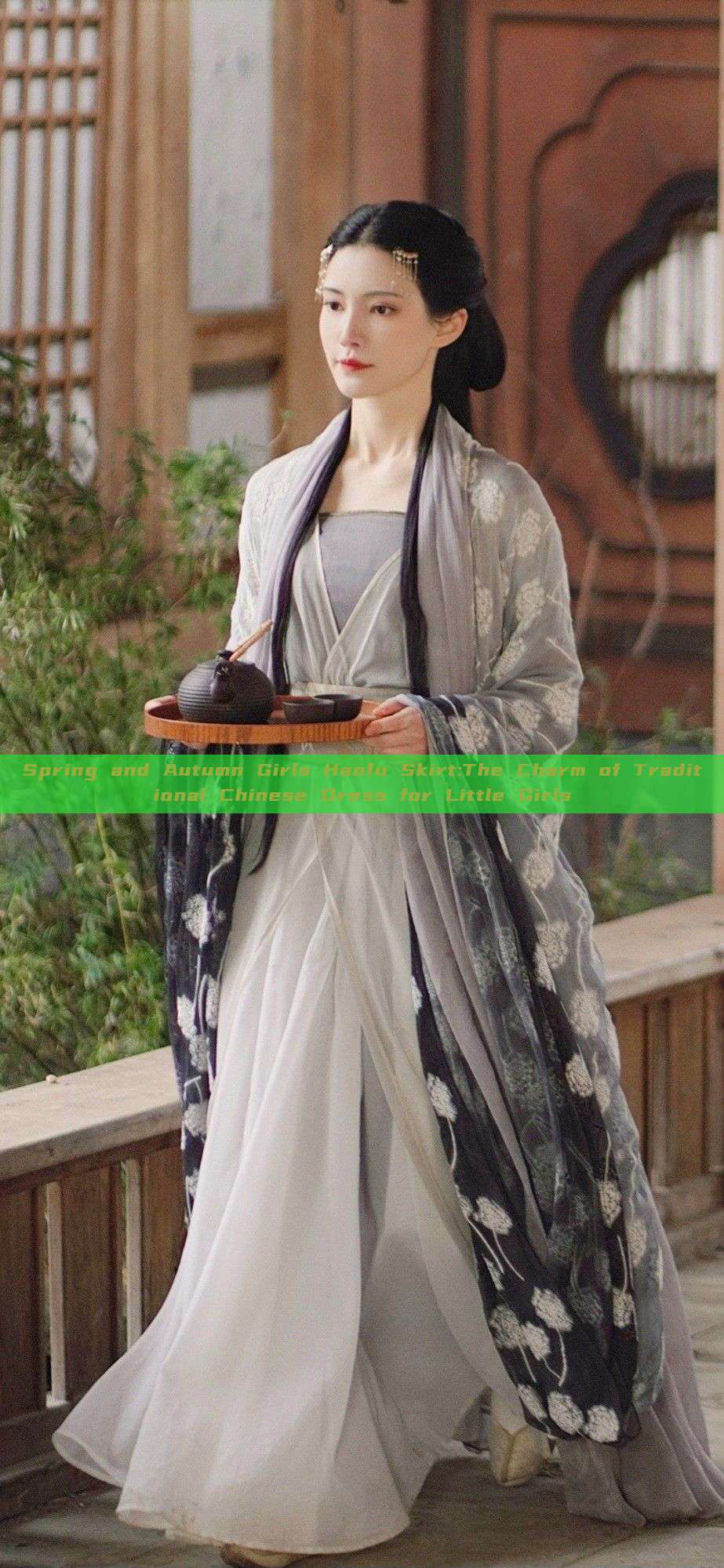 Spring and Autumn Girls Hanfu Skirt:The Charm of Traditional Chinese Dress for Little Girls