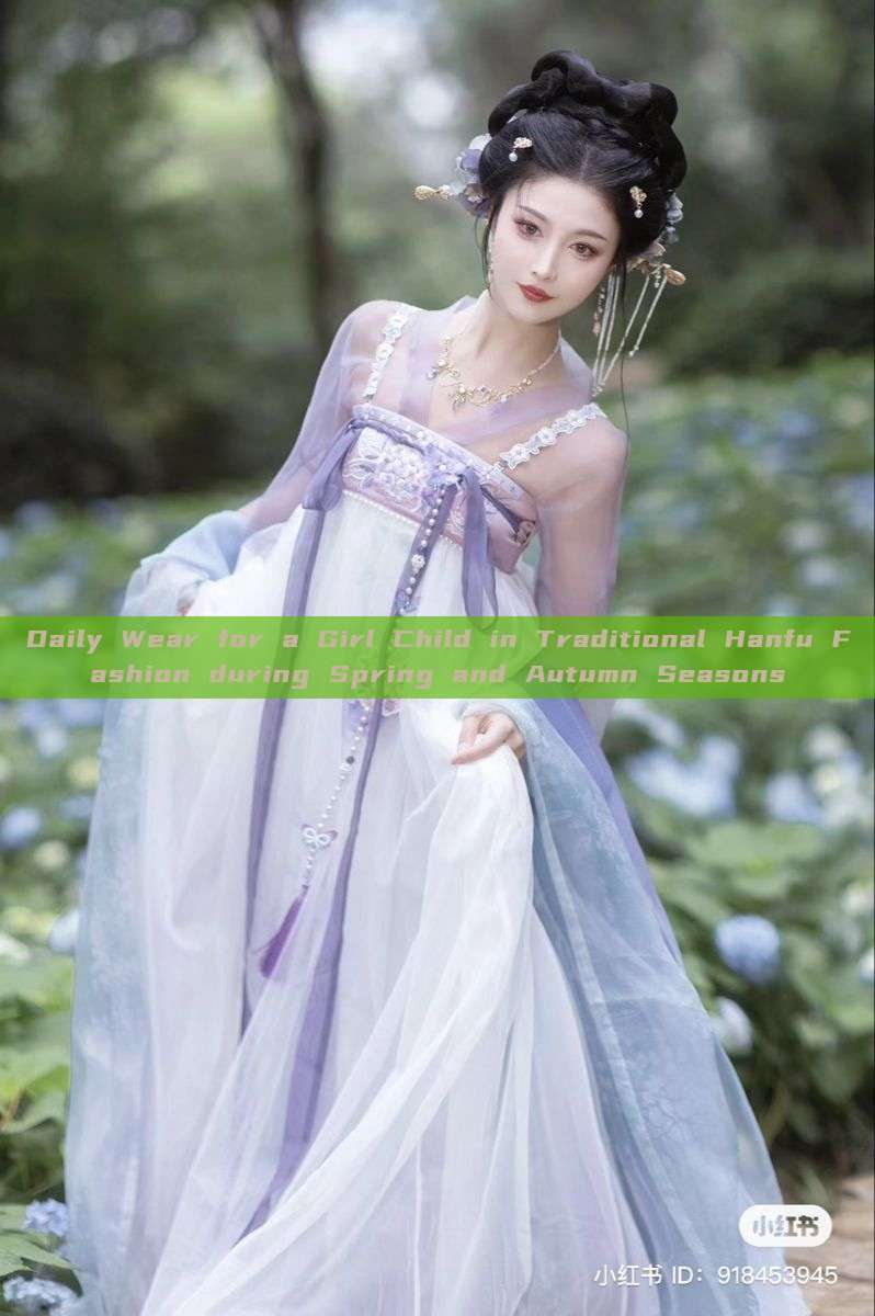 Daily Wear for a Girl Child in Traditional Hanfu Fashion during Spring and Autumn Seasons Daily Wear for a Girl Child in Traditional Hanfu Fashion during Spring and Autumn Seasons