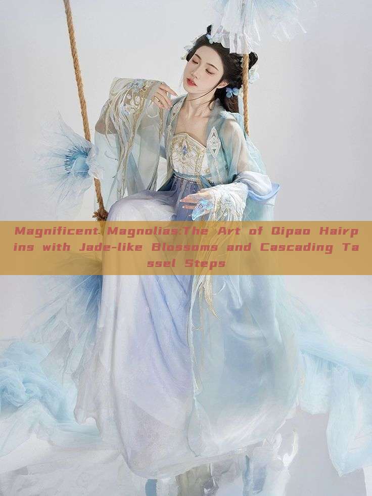 Magnificent Magnolias:The Art of Qipao Hairpins with Jade-like Blossoms and Cascading Tassel Steps
