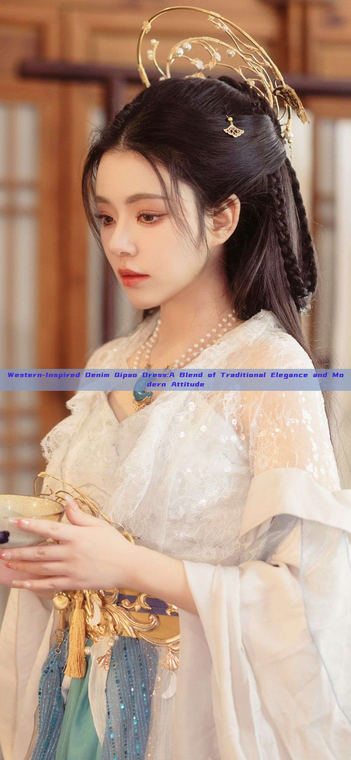 Western-Inspired Denim Qipao Dress:A Blend of Traditional Elegance and Modern Attitude Western-Inspired Denim Qipao Dress:A Blend of Traditional Elegance and Modern Attitude
