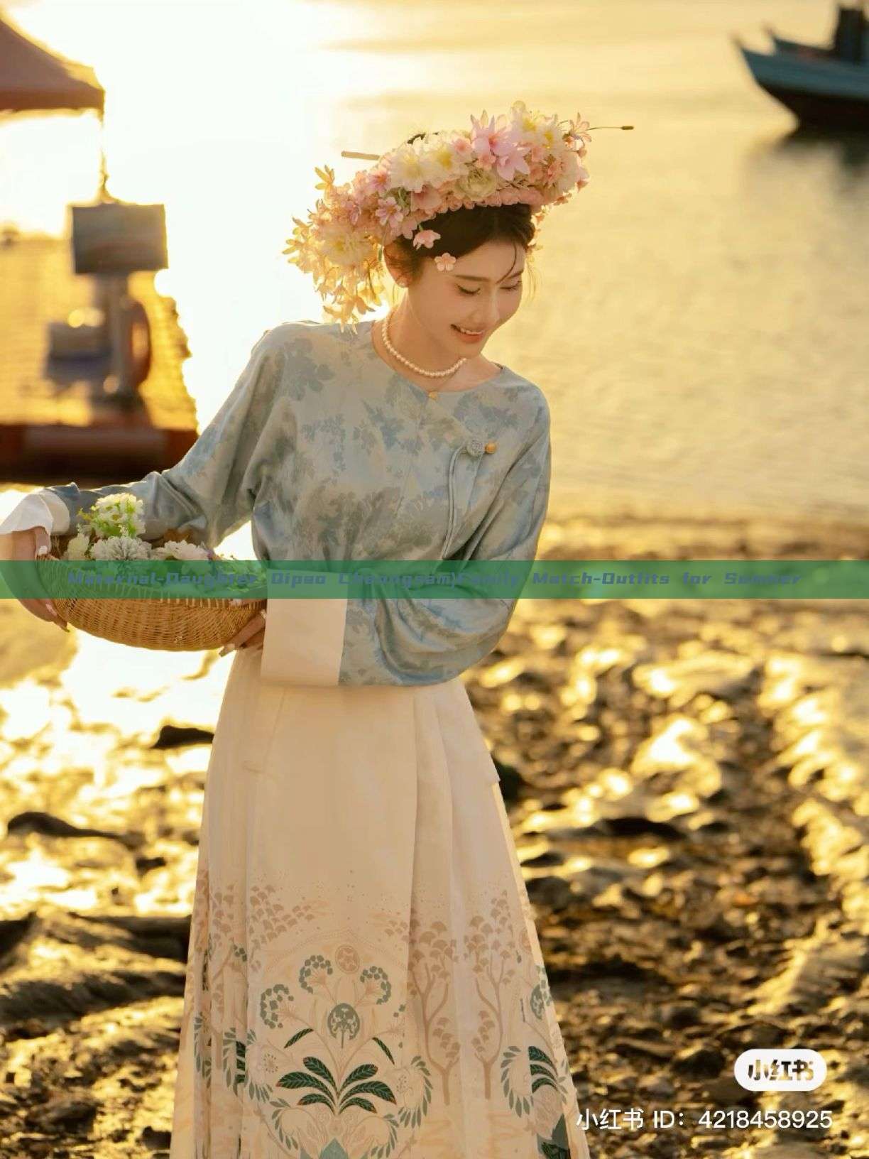Maternal-Daughter Qipao Cheongsam)Family Match-Outfits for Summer Maternal-Daughter Qipao Cheongsam)Family Match-Outfits for Summer