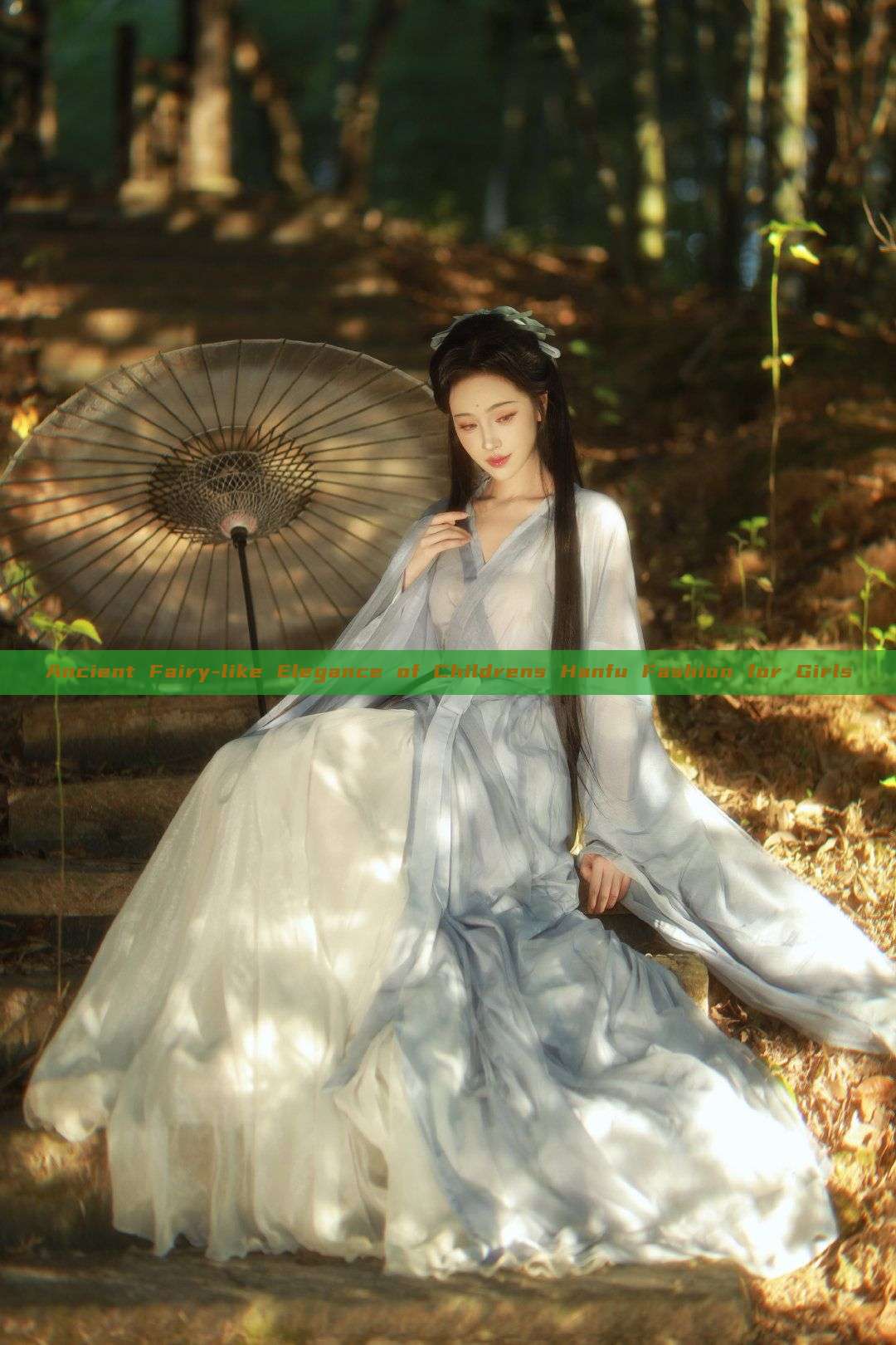 Ancient Fairy-like Elegance of Childrens Hanfu Fashion for Girls Ancient Fairy-like Elegance of Childrens Hanfu Fashion for Girls