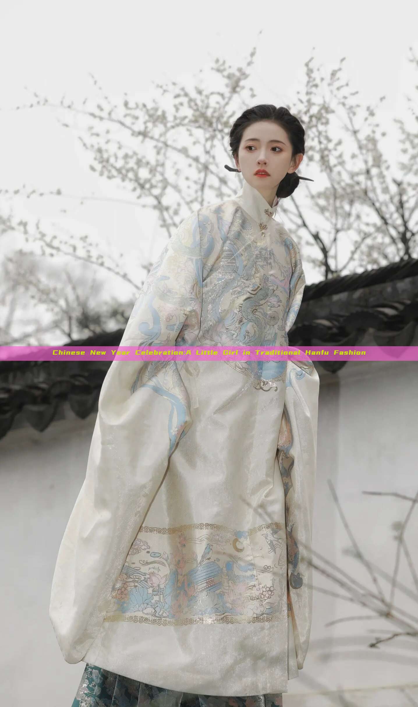 Chinese New Year Celebration:A Little Girl in Traditional Hanfu Fashion Chinese New Year Celebration:A Little Girl in Traditional Hanfu Fashion
