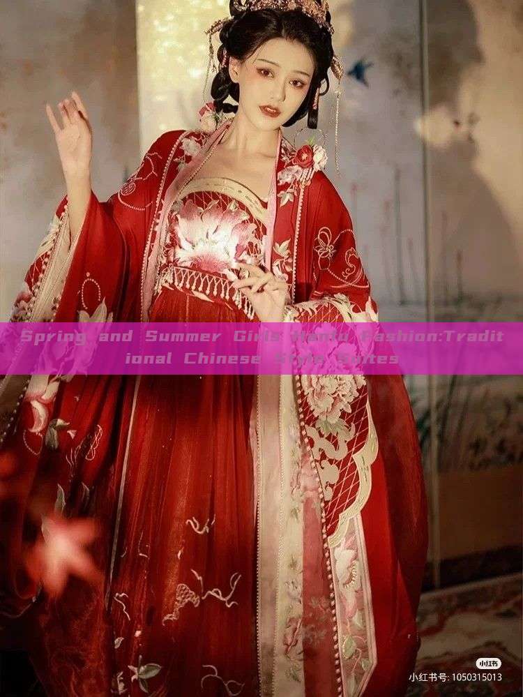 Spring and Summer Girls Hanfu Fashion:Traditional Chinese Style Suites Spring and Summer Girls Hanfu Fashion:Traditional Chinese Style Suites
