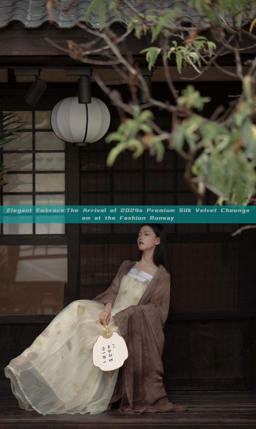 Elegant Embrace:The Arrival of 2024s Premium Silk Velvet Cheongsam at the Fashion Runway