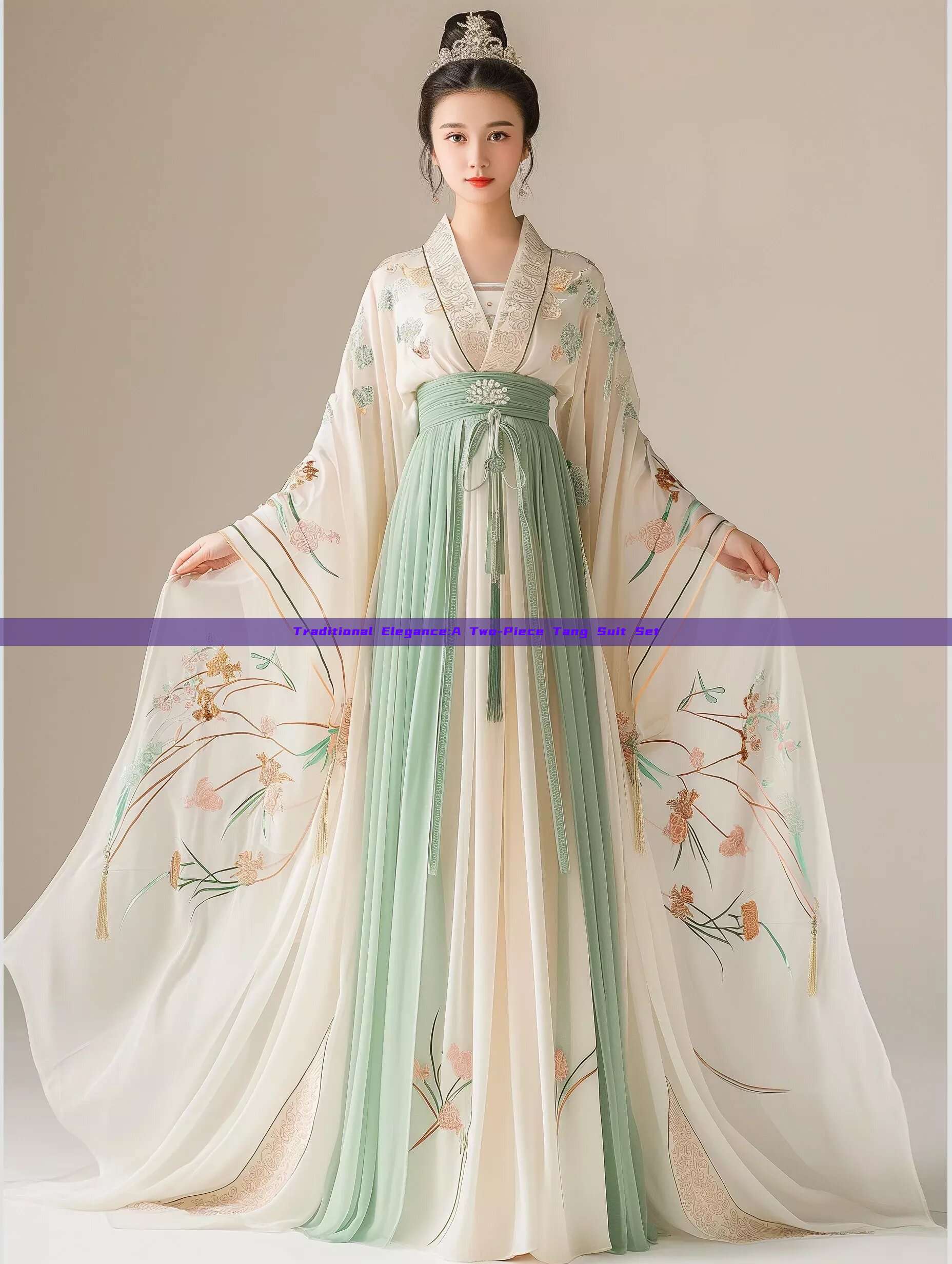 Traditional Elegance:A Two-Piece Tang Suit Set Traditional Elegance:A Two-Piece Tang Suit Set