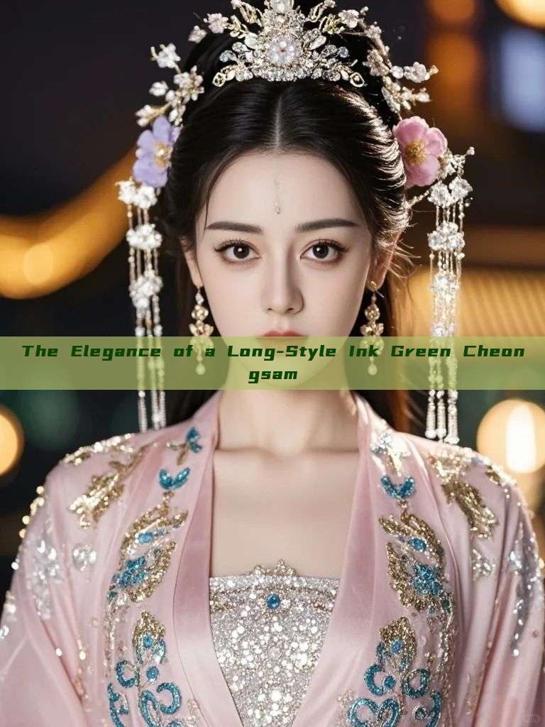 The Elegance of a Long-Style Ink Green Cheongsam The Elegance of a Long-Style Ink Green Cheongsam