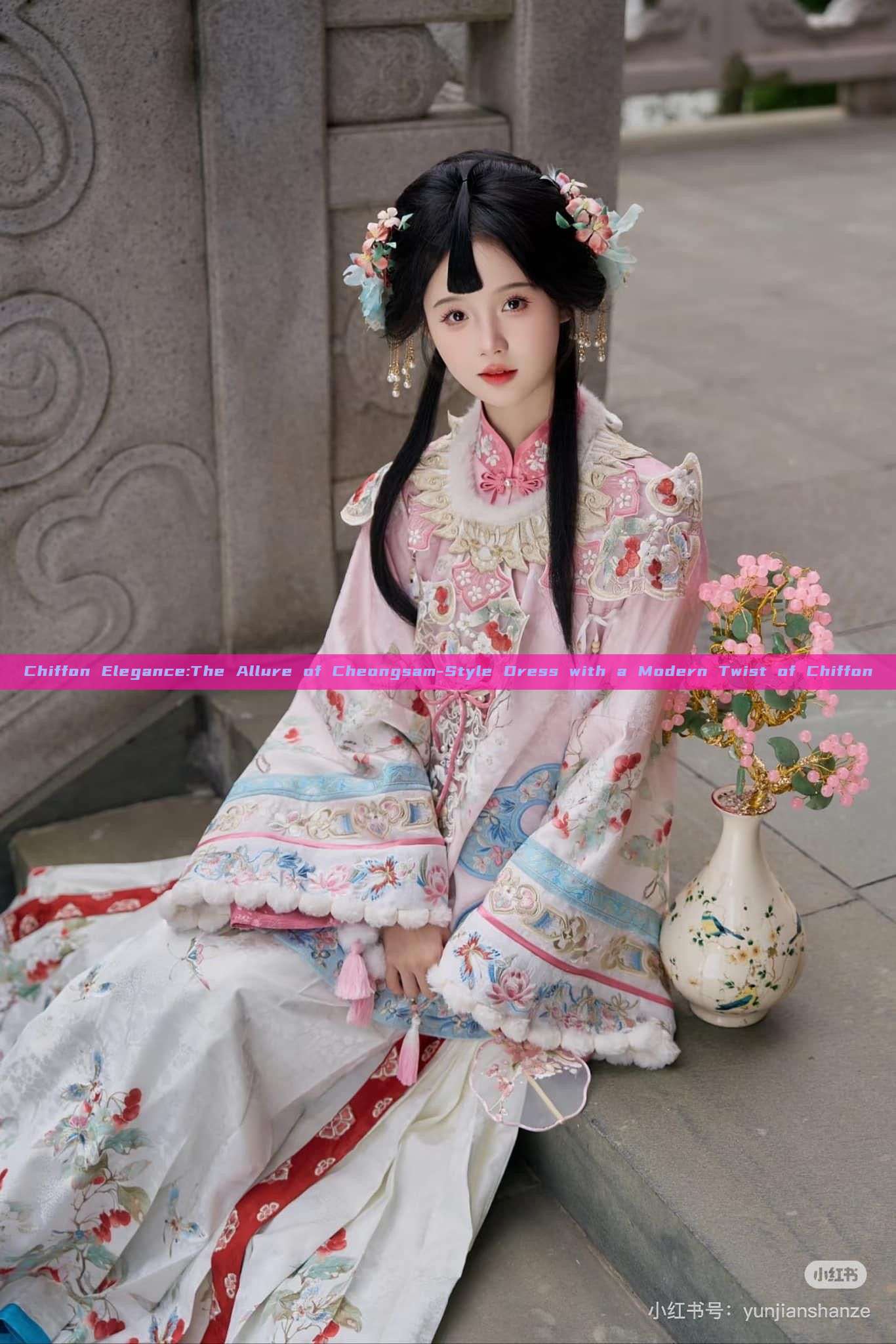Chiffon Elegance:The Allure of Cheongsam-Style Dress with a Modern Twist of Chiffon Chiffon Elegance:The Allure of Cheongsam-Style Dress with a Modern Twist of Chiffon