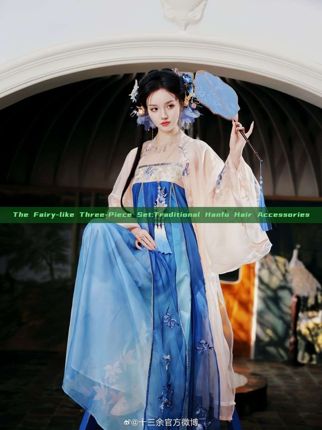 The Fairy-like Three-Piece Set:Traditional Hanfu Hair Accessories The Fairy-like Three-Piece Set:Traditional Hanfu Hair Accessories