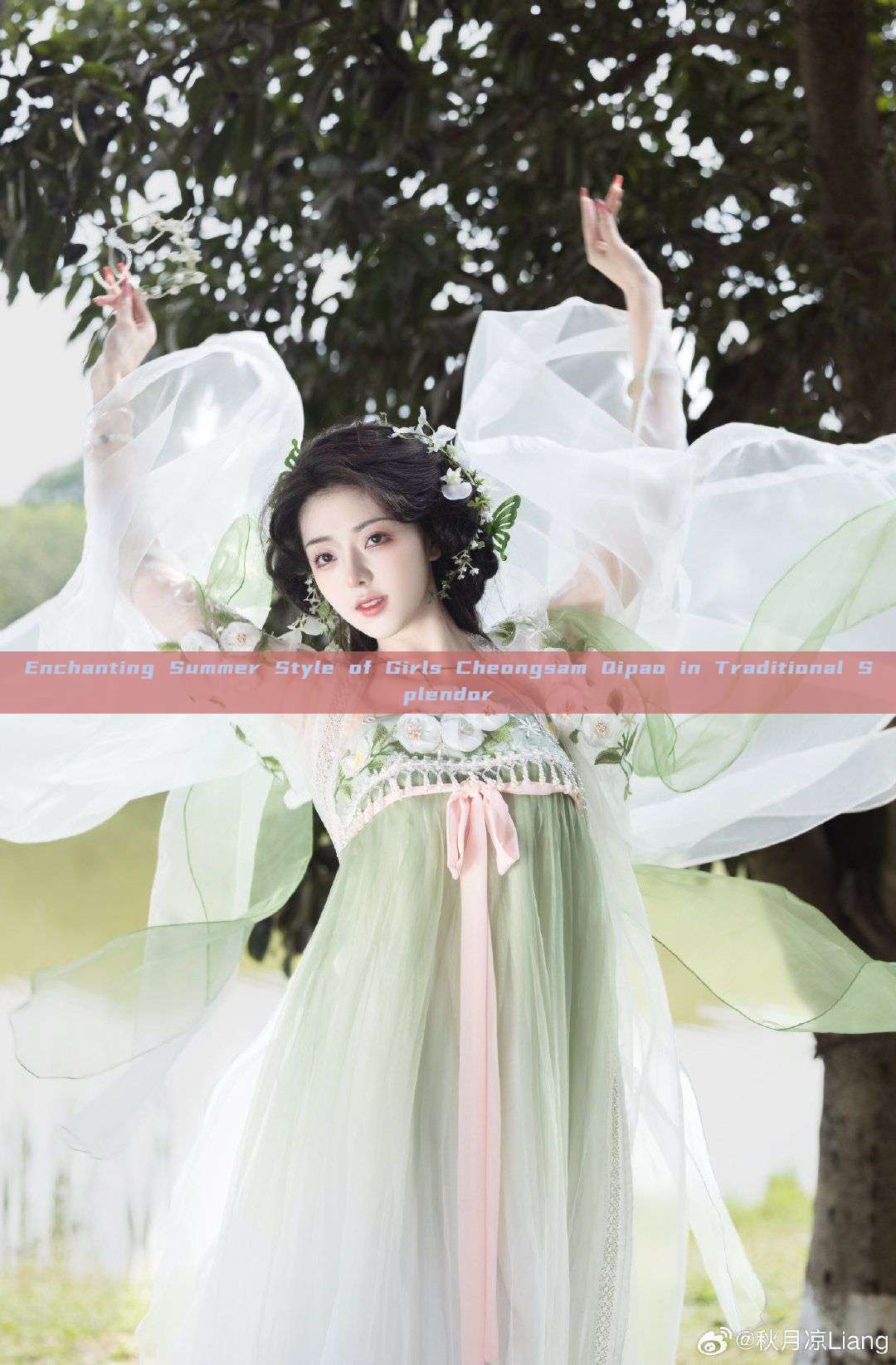 Enchanting Summer Style of Girls Cheongsam Qipao in Traditional Splendor Enchanting Summer Style of Girls Cheongsam Qipao in Traditional Splendor