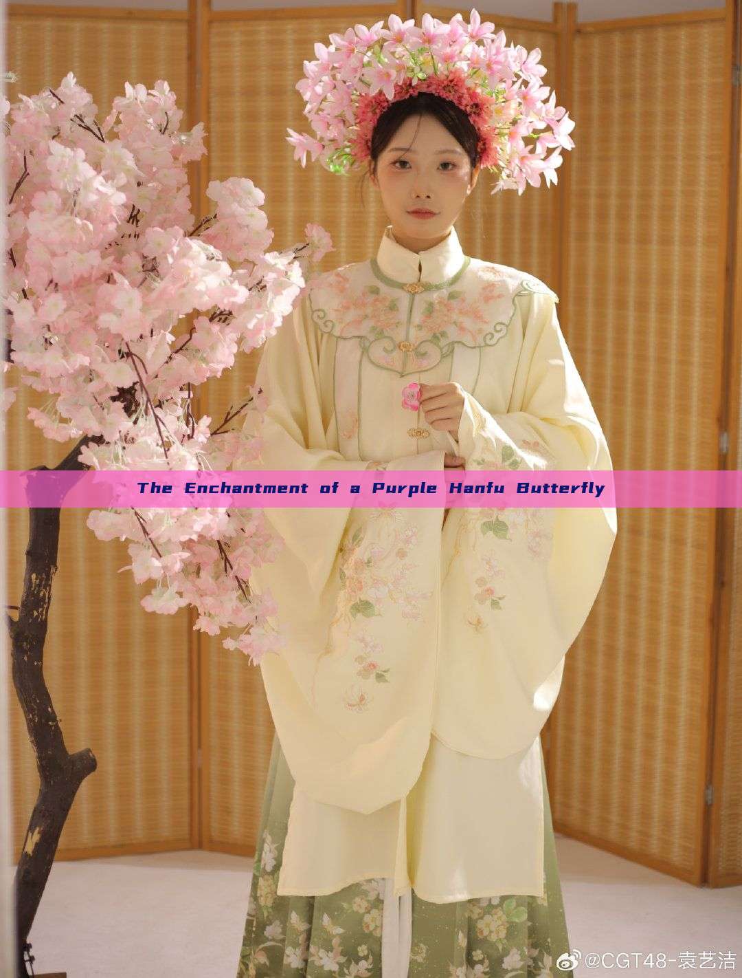 The Enchantment of a Purple Hanfu Butterfly