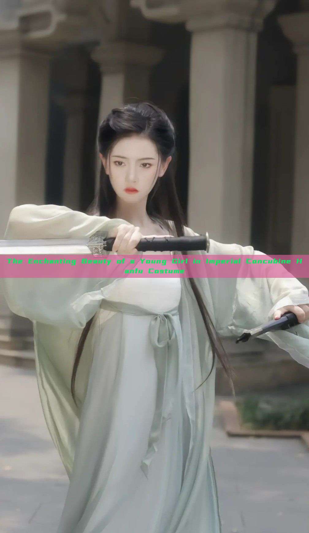 The Enchanting Beauty of a Young Girl in Imperial Concubine Hanfu Costume The Enchanting Beauty of a Young Girl in Imperial Concubine Hanfu Costume