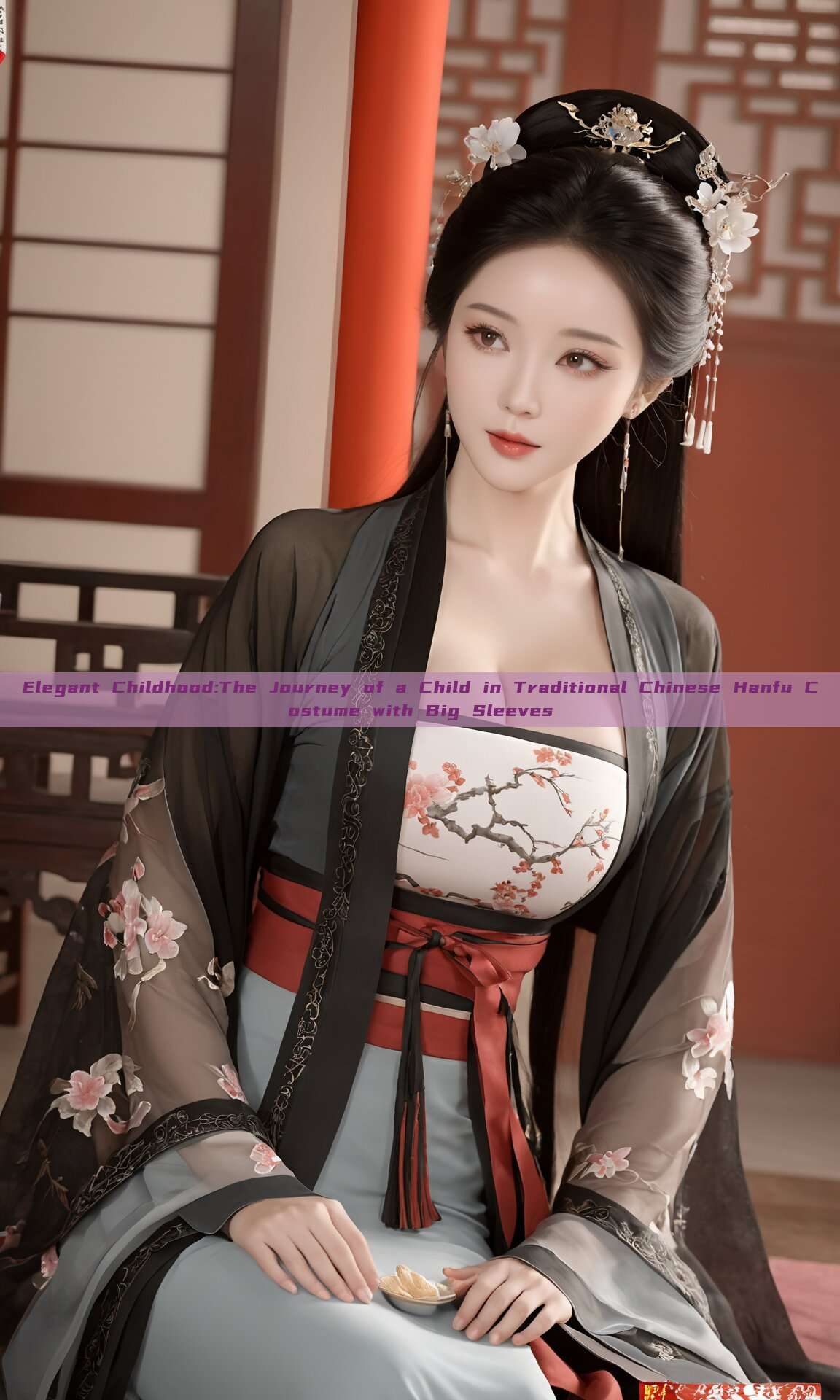 Elegant Childhood:The Journey of a Child in Traditional Chinese Hanfu Costume with Big Sleeves Elegant Childhood:The Journey of a Child in Traditional Chinese Hanfu Costume with Big Sleeves