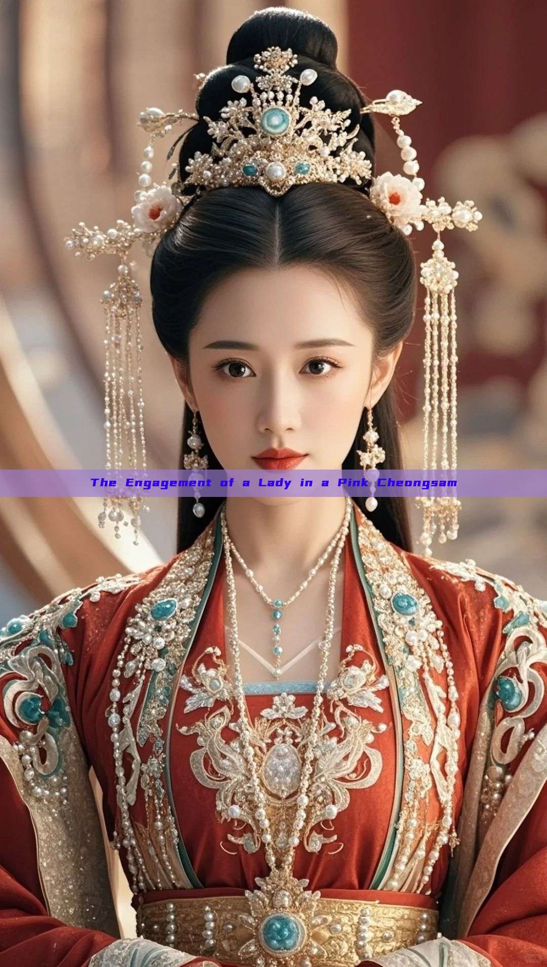 The Engagement of a Lady in a Pink Cheongsam The Engagement of a Lady in a Pink Cheongsam
