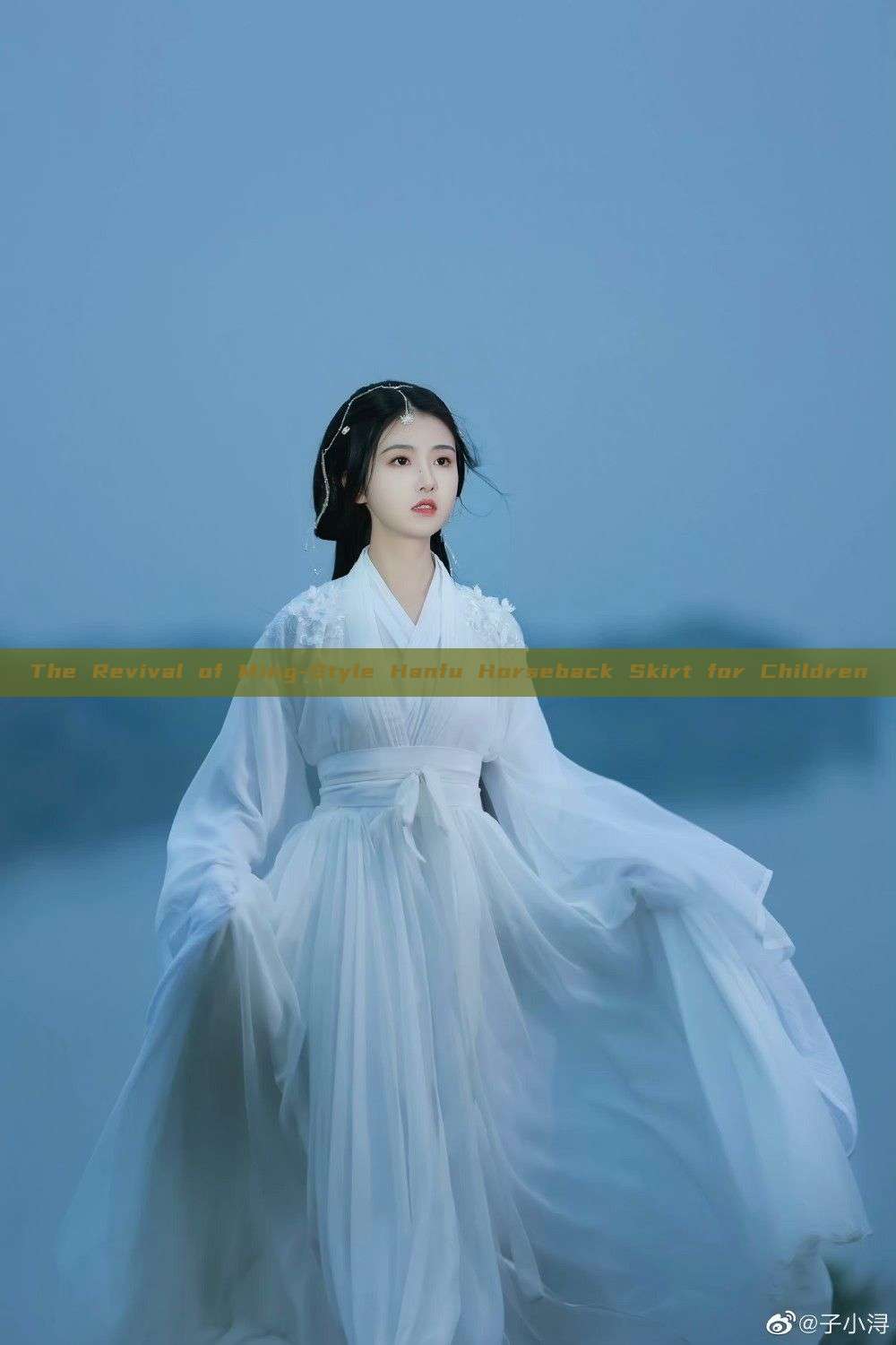 The Revival of Ming-Style Hanfu Horseback Skirt for Children The Revival of Ming-Style Hanfu Horseback Skirt for Children