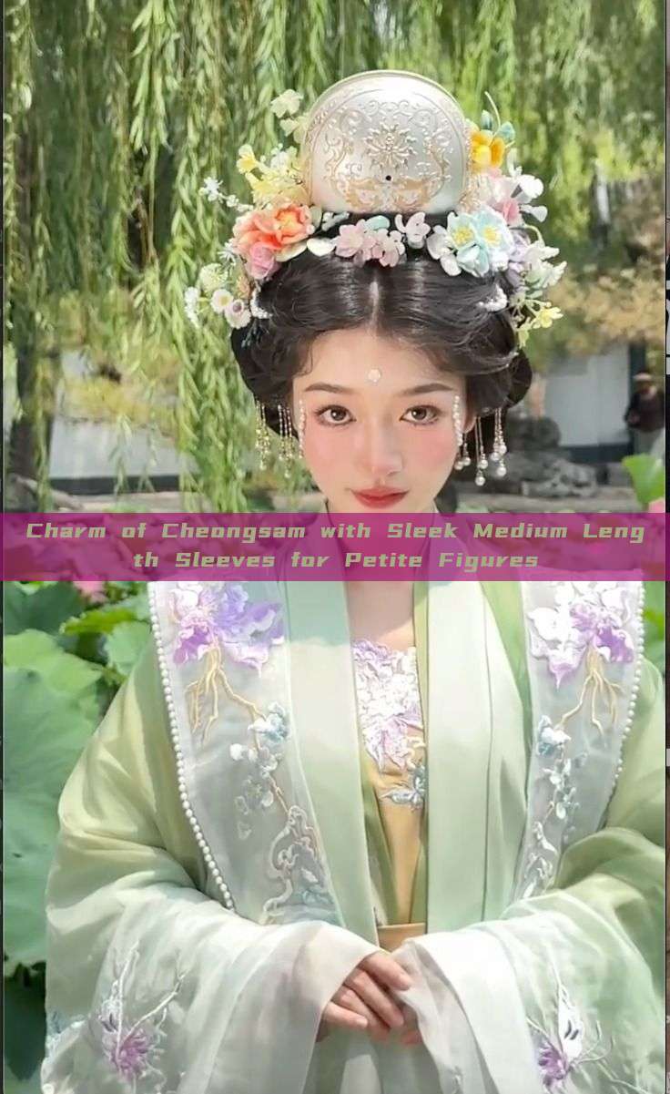 Charm of Cheongsam with Sleek Medium Length Sleeves for Petite Figures Charm of Cheongsam with Sleek Medium Length Sleeves for Petite Figures