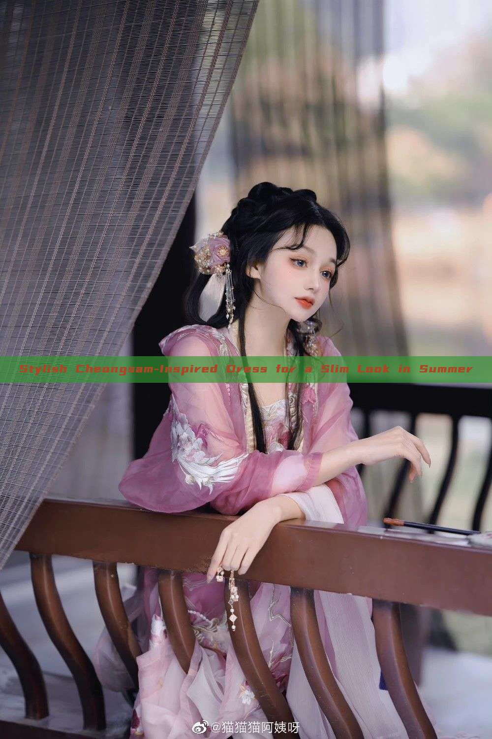 Stylish Cheongsam-Inspired Dress for a Slim Look in Summer Stylish Cheongsam-Inspired Dress for a Slim Look in Summer