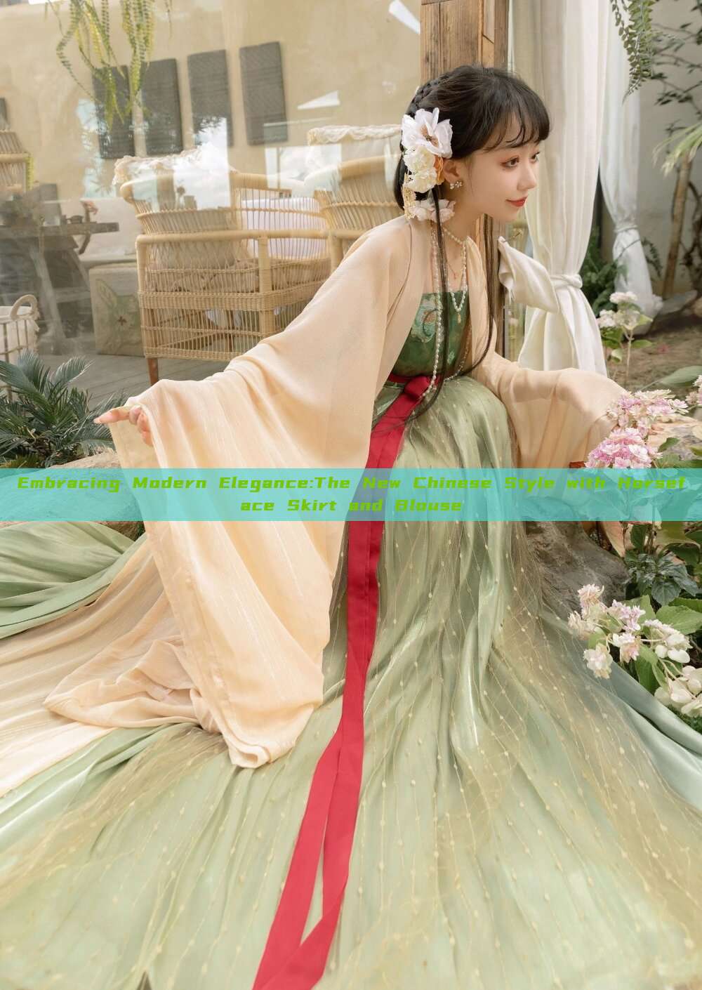 Embracing Modern Elegance:The New Chinese Style with Horseface Skirt and Blouse Embracing Modern Elegance:The New Chinese Style with Horseface Skirt and Blouse