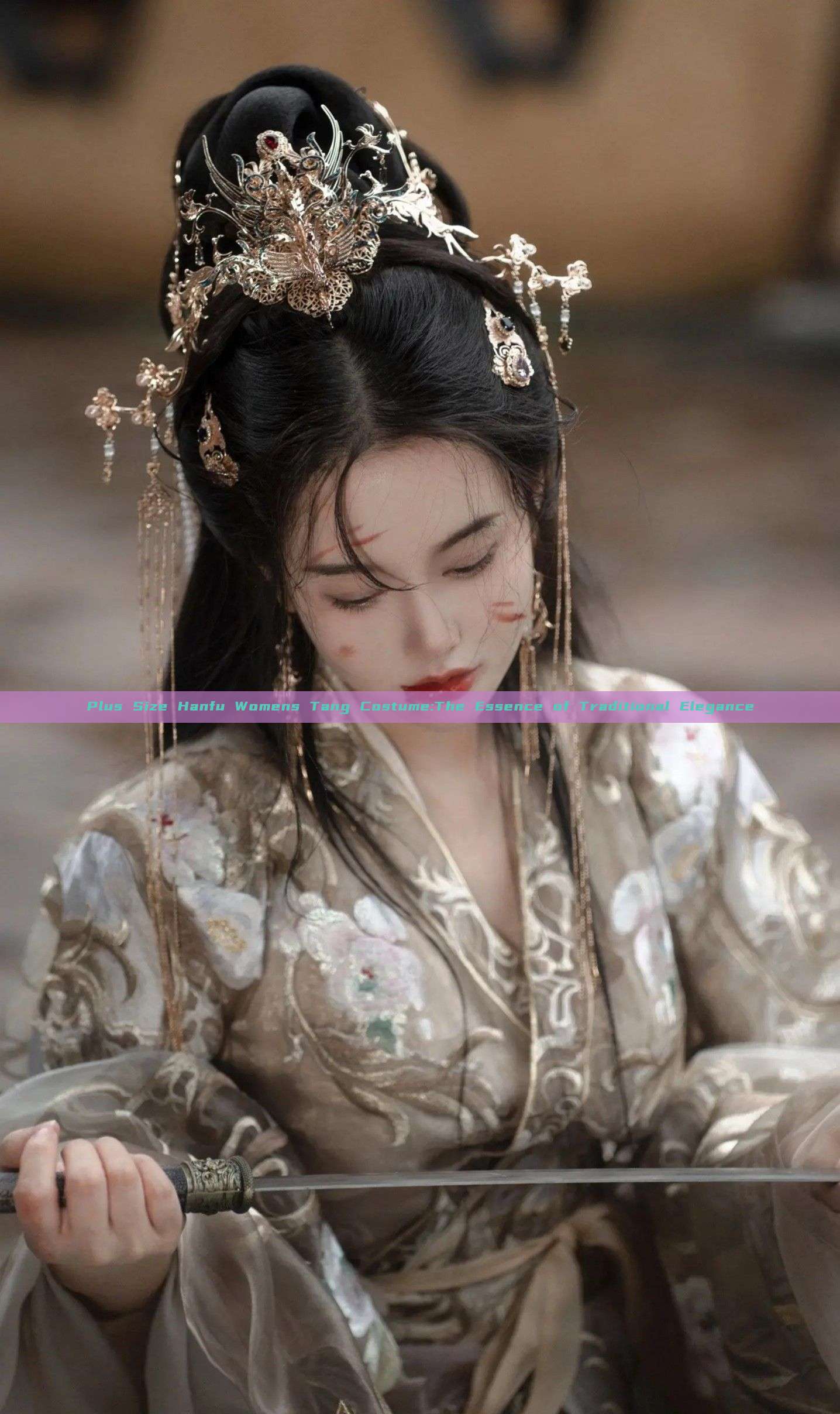 Plus Size Hanfu Womens Tang Costume:The Essence of Traditional Elegance Plus Size Hanfu Womens Tang Costume:The Essence of Traditional Elegance