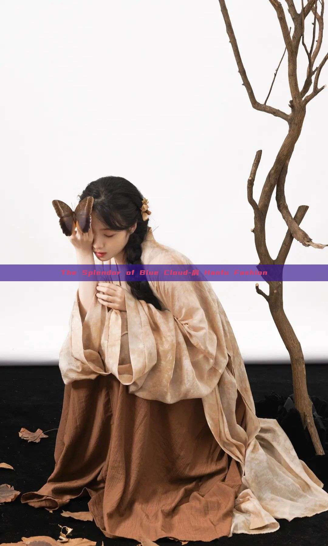 The Splendor of Blue Cloud-肩 Hanfu Fashion