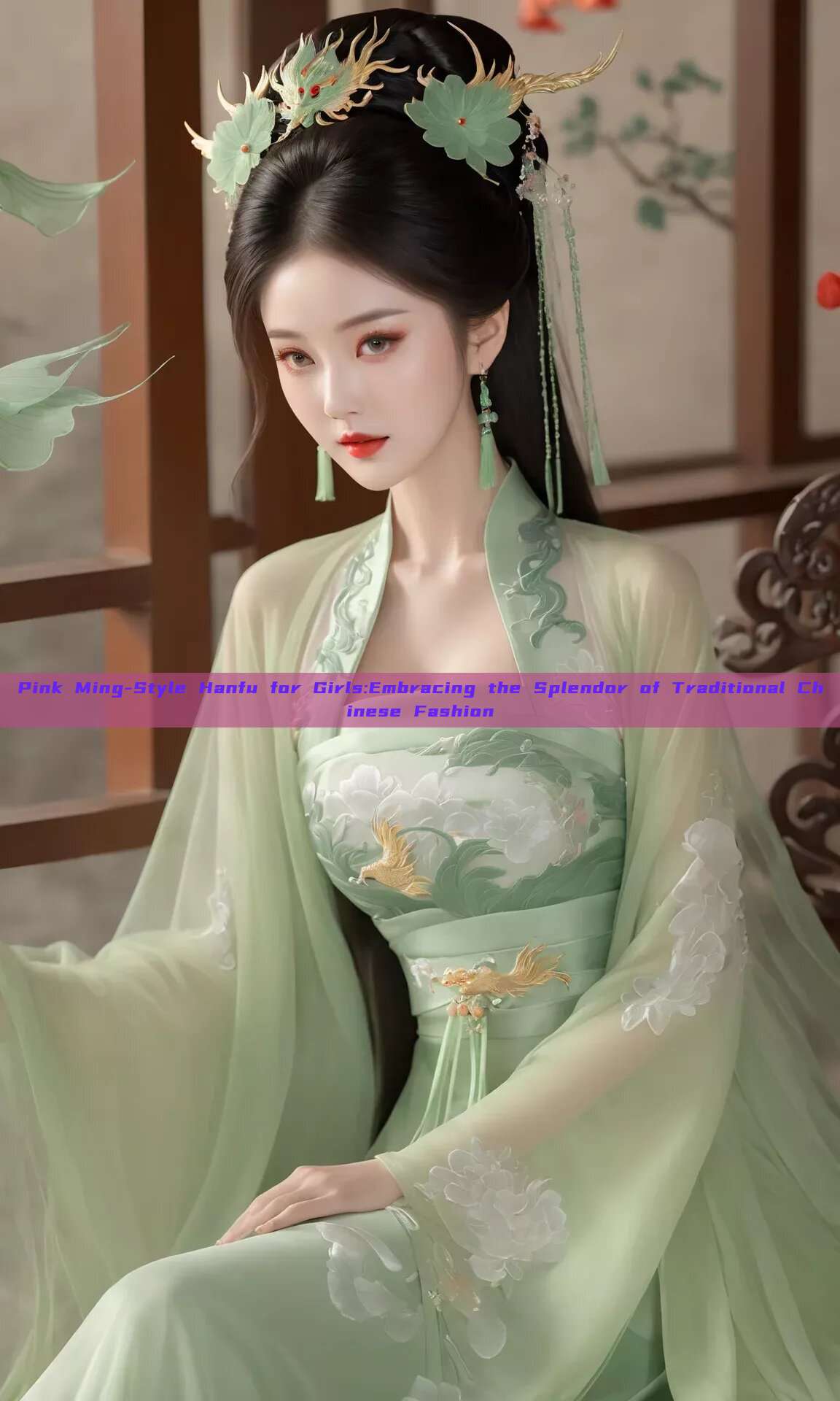 Pink Ming-Style Hanfu for Girls:Embracing the Splendor of Traditional Chinese Fashion