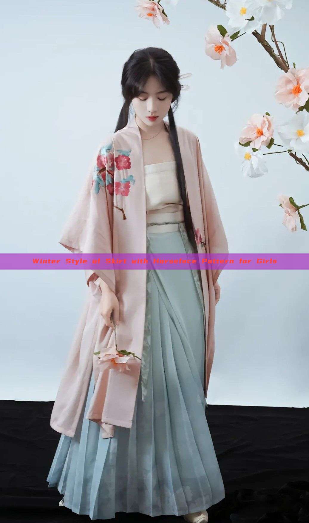 Winter Style of Skirt with Horseface Pattern for Girls