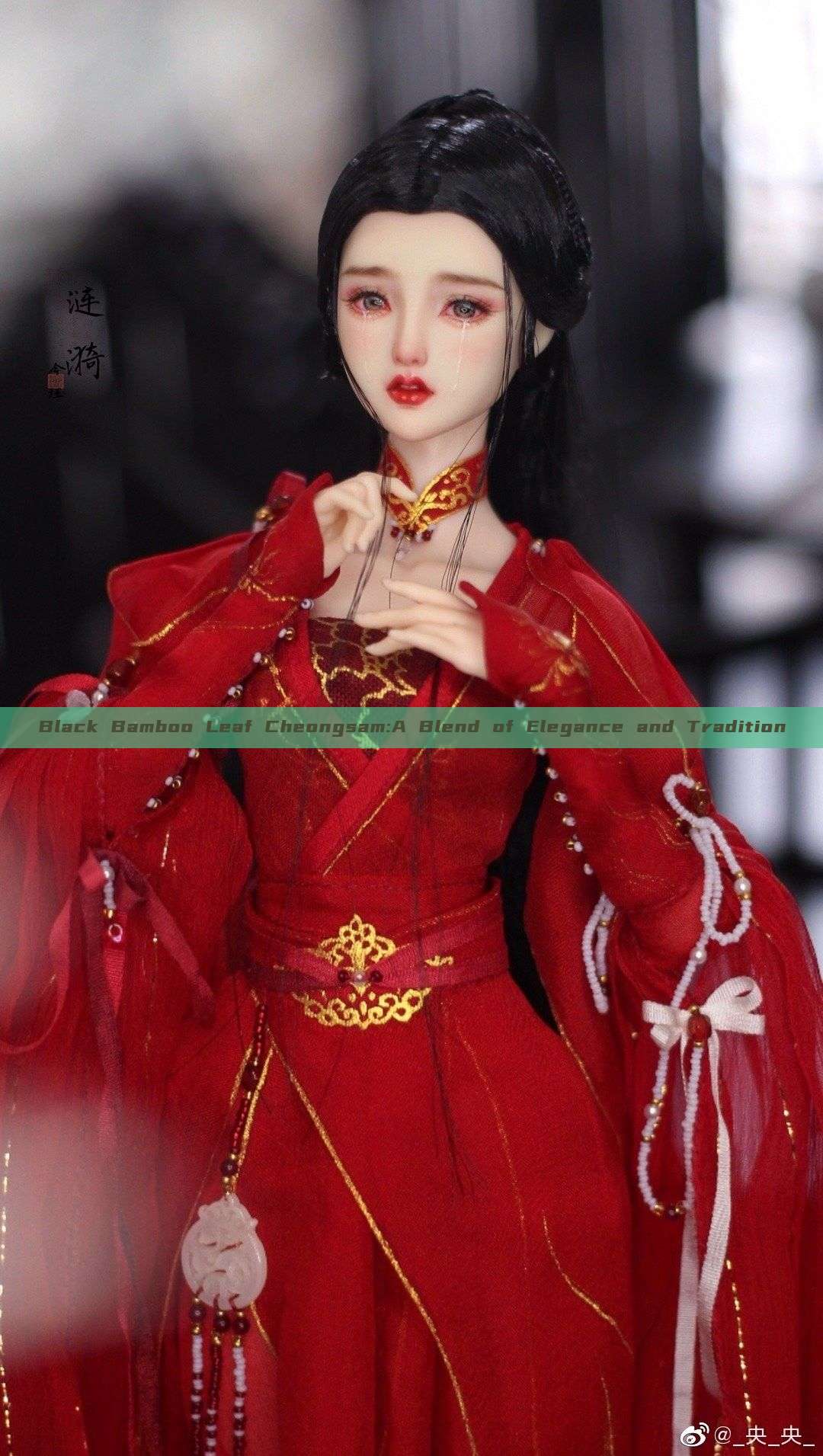 Black Bamboo Leaf Cheongsam:A Blend of Elegance and Tradition Black Bamboo Leaf Cheongsam:A Blend of Elegance and Tradition