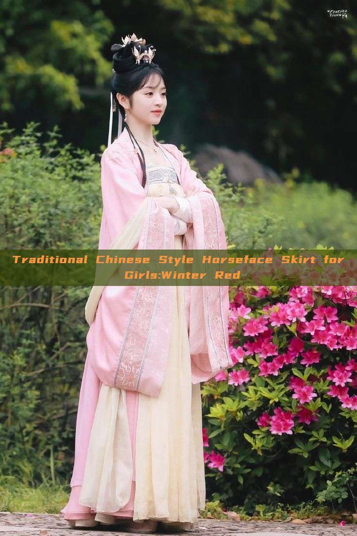 Traditional Chinese Style Horseface Skirt for Girls:Winter Red Traditional Chinese Style Horseface Skirt for Girls:Winter Red