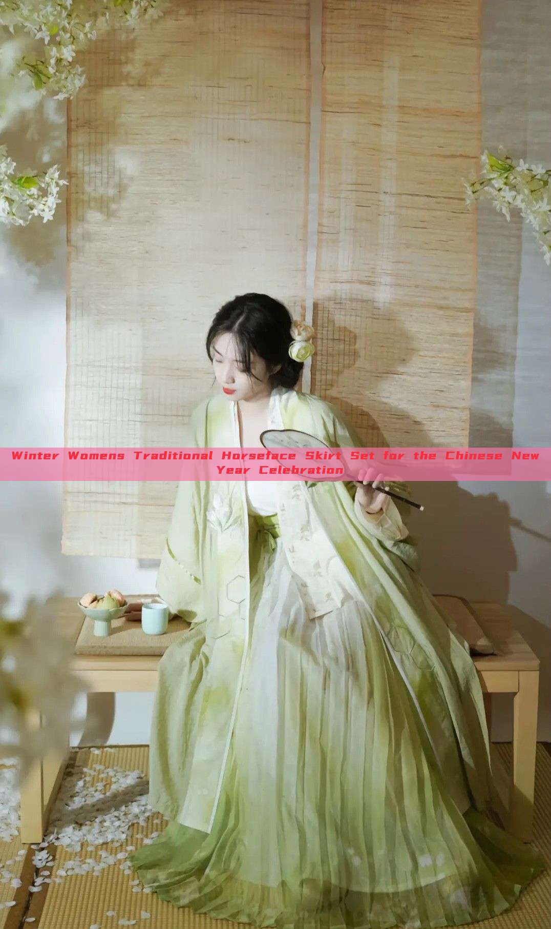 Winter Womens Traditional Horseface Skirt Set for the Chinese New Year Celebration Winter Womens Traditional Horseface Skirt Set for the Chinese New Year Celebration