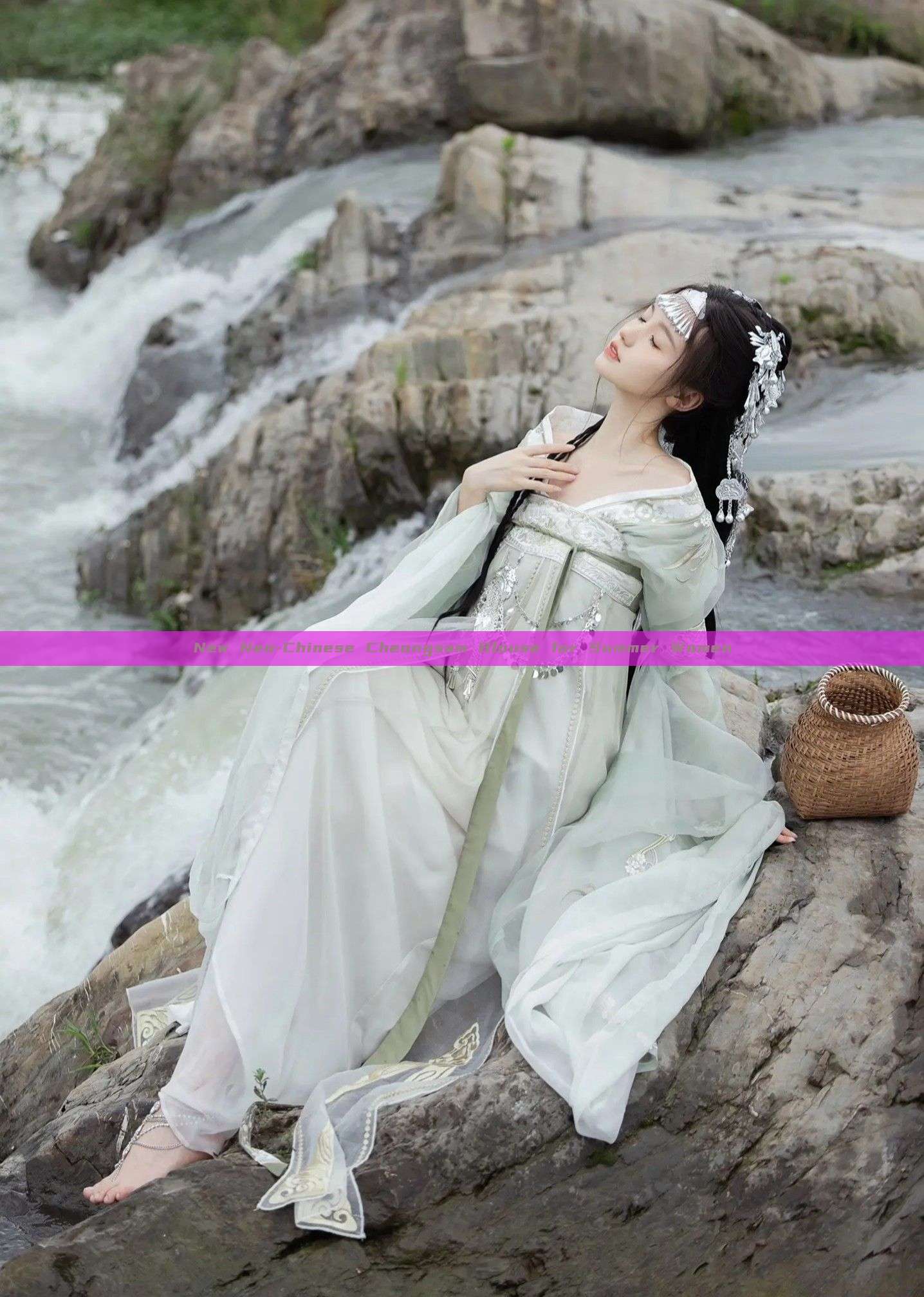New Neo-Chinese Cheongsam Blouse for Summer Women New Neo-Chinese Cheongsam Blouse for Summer Women