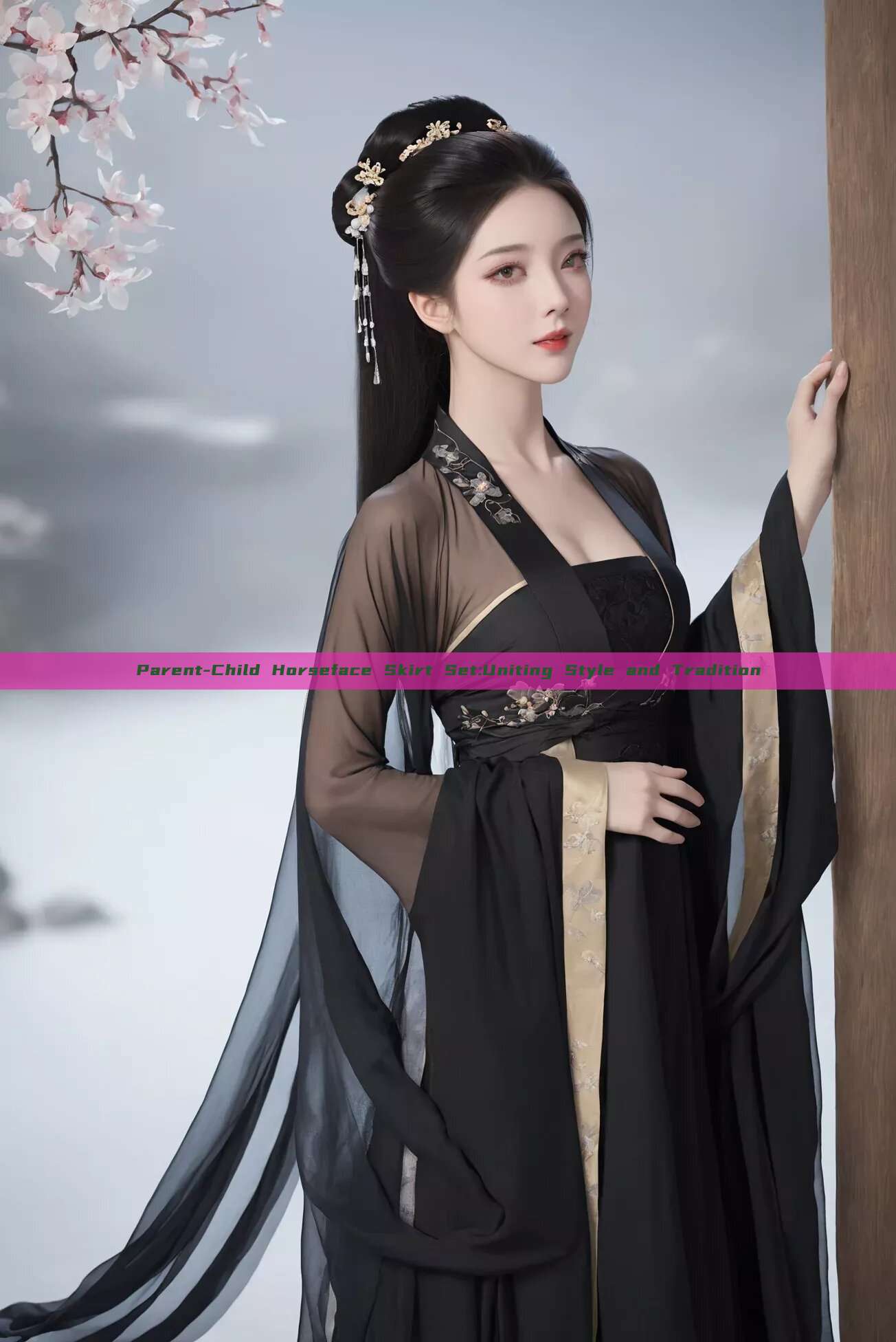 Parent-Child Horseface Skirt Set:Uniting Style and Tradition Parent-Child Horseface Skirt Set:Uniting Style and Tradition