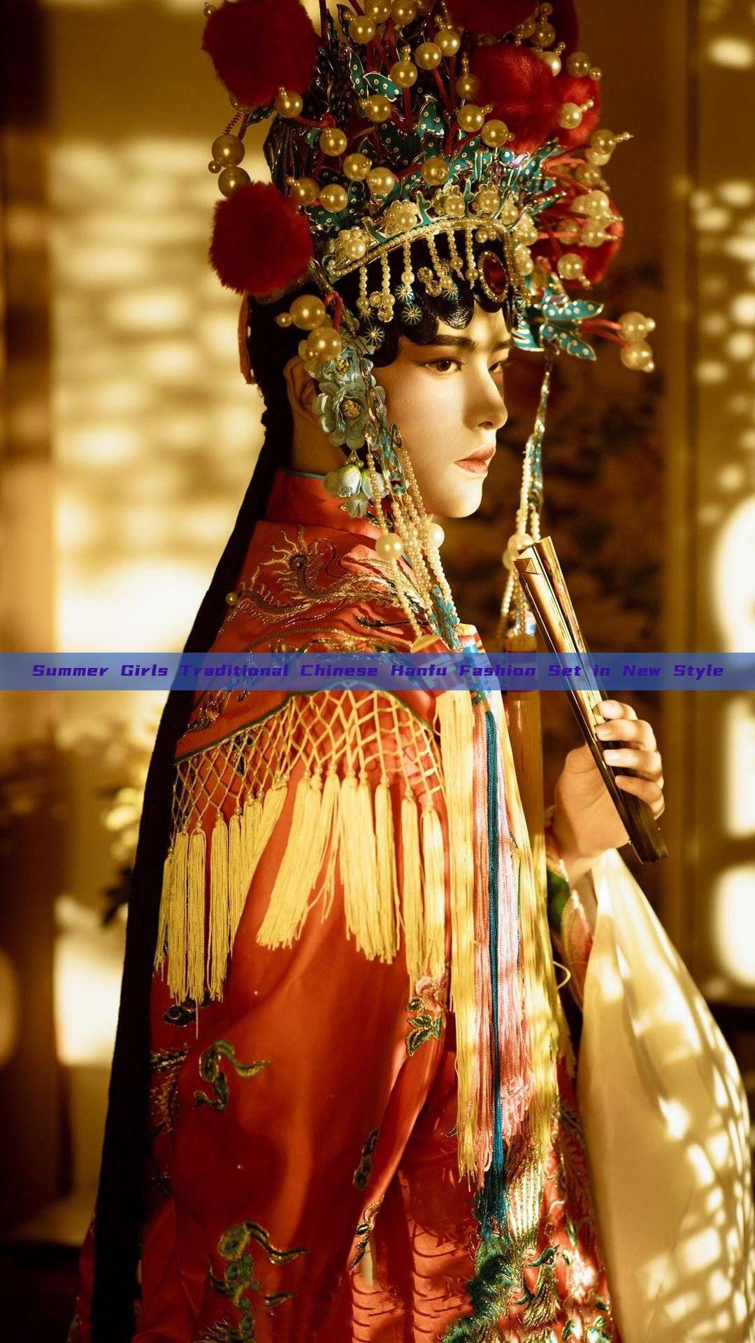 Summer Girls Traditional Chinese Hanfu Fashion Set in New Style Summer Girls Traditional Chinese Hanfu Fashion Set in New Style