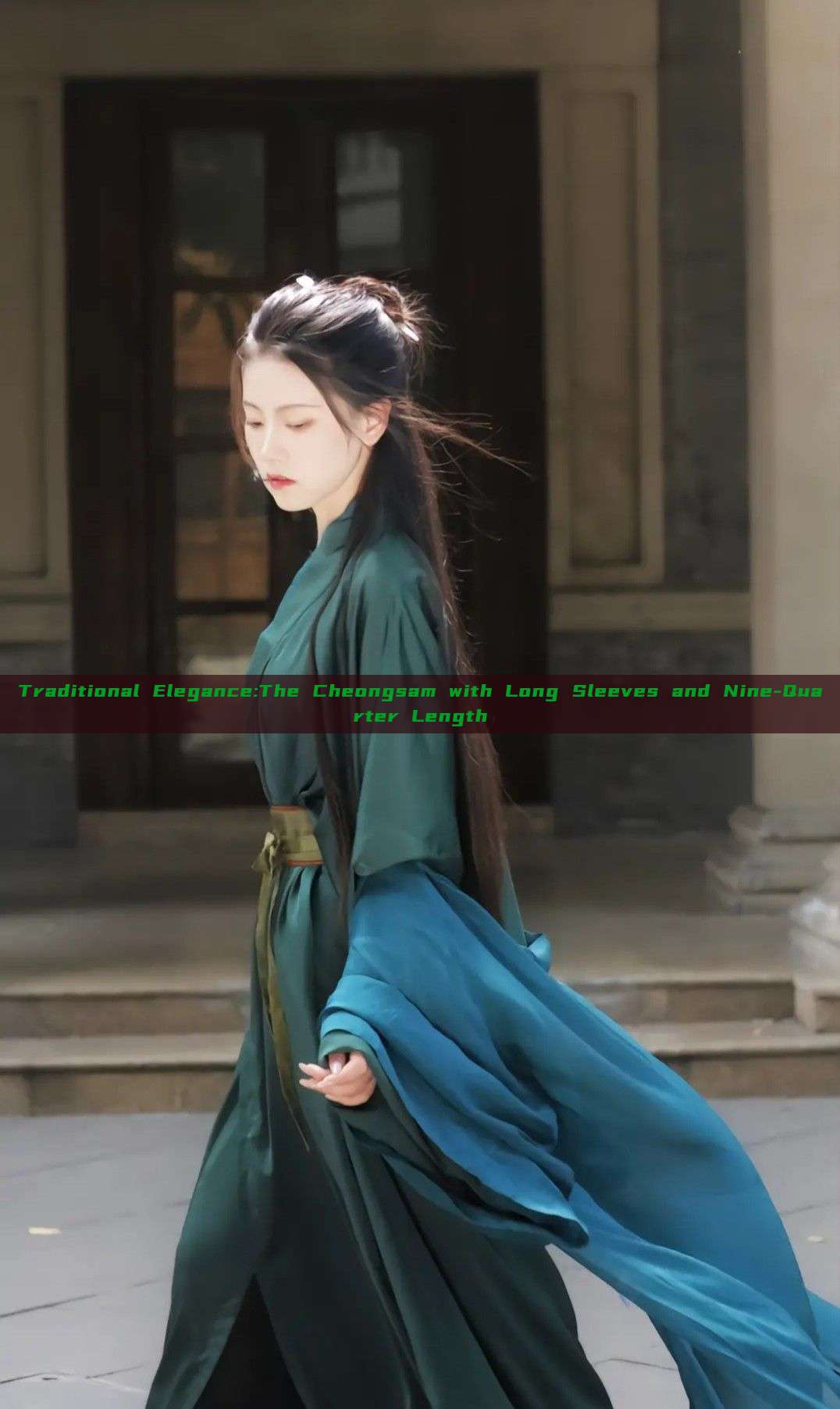 Traditional Elegance:The Cheongsam with Long Sleeves and Nine-Quarter Length Traditional Elegance:The Cheongsam with Long Sleeves and Nine-Quarter Length