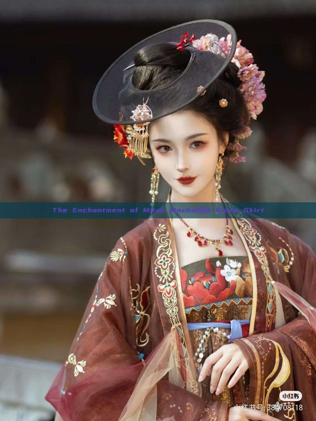 The Enchantment of Milan Mocha烫钻 Qipao Skirt The Enchantment of Milan Mocha烫钻 Qipao Skirt