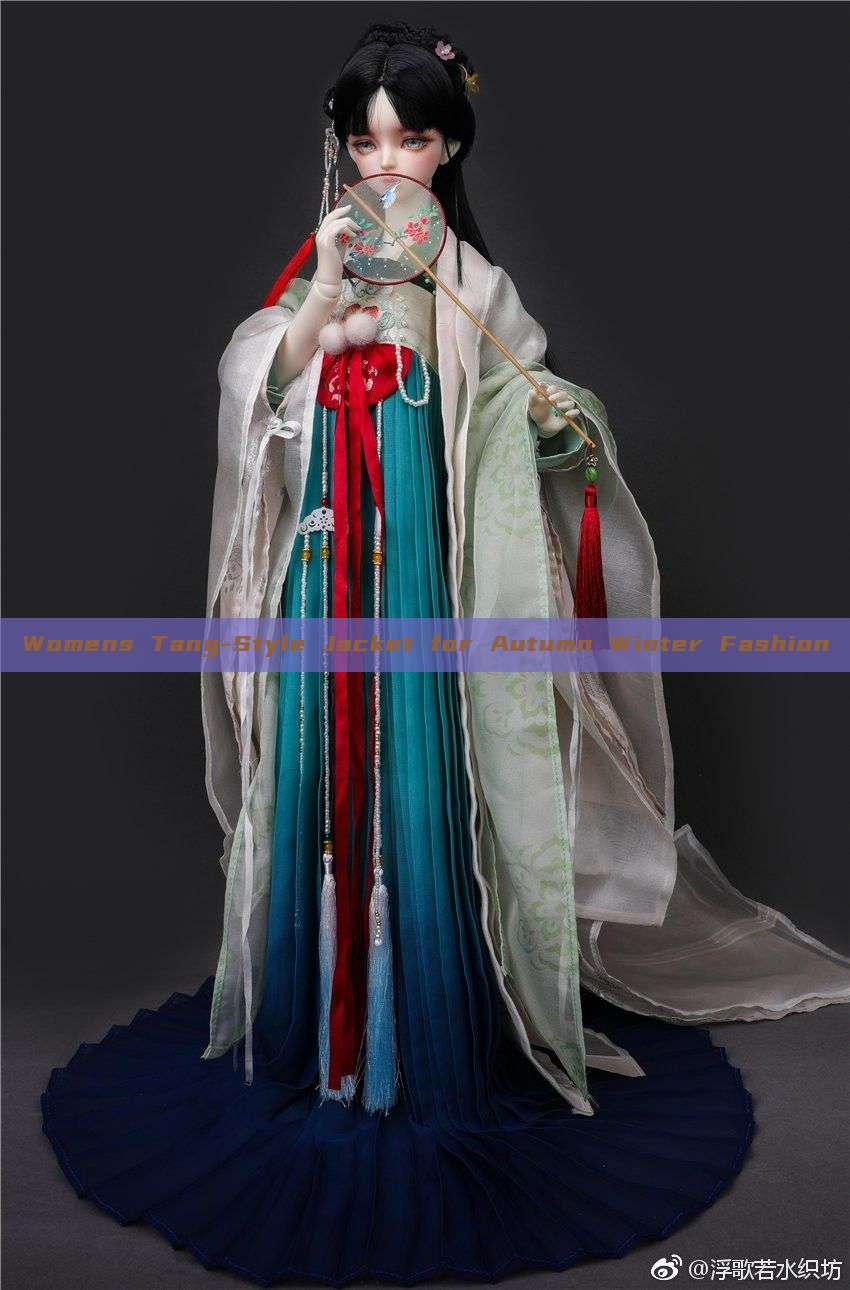 Womens Tang-Style Jacket for Autumn Winter Fashion Womens Tang-Style Jacket for Autumn Winter Fashion