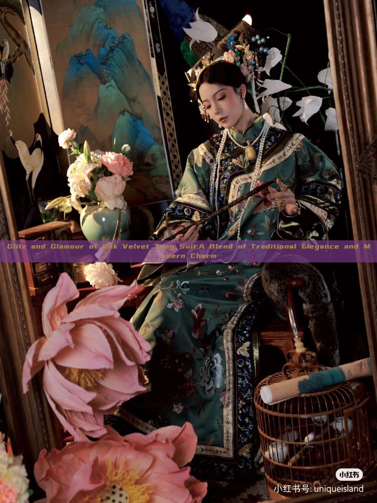Glitz and Glamour of Silk Velvet Tang Suit:A Blend of Traditional Elegance and Modern Charm Glitz and Glamour of Silk Velvet Tang Suit:A Blend of Traditional Elegance and Modern Charm