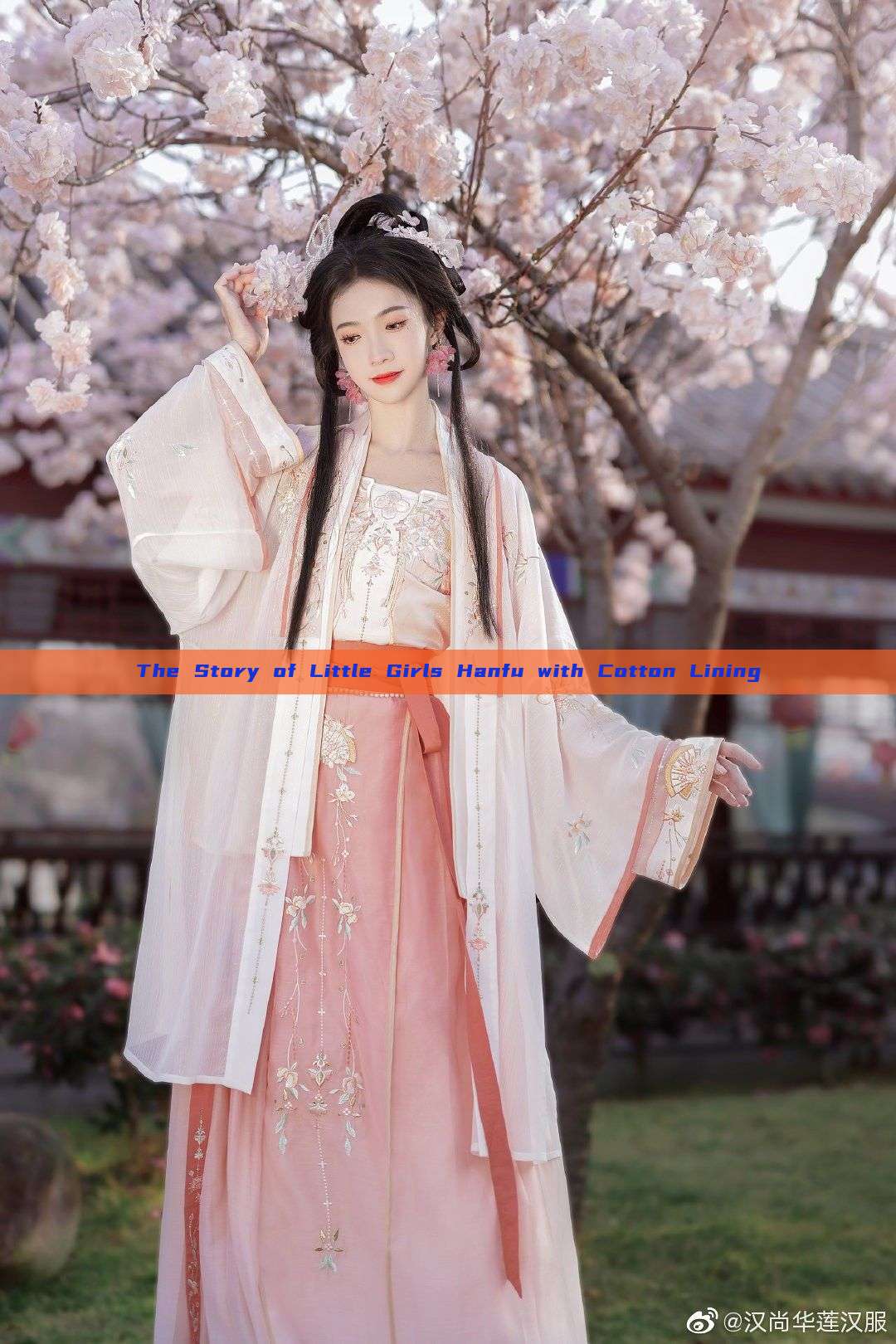 The Story of Little Girls Hanfu with Cotton Lining The Story of Little Girls Hanfu with Cotton Lining