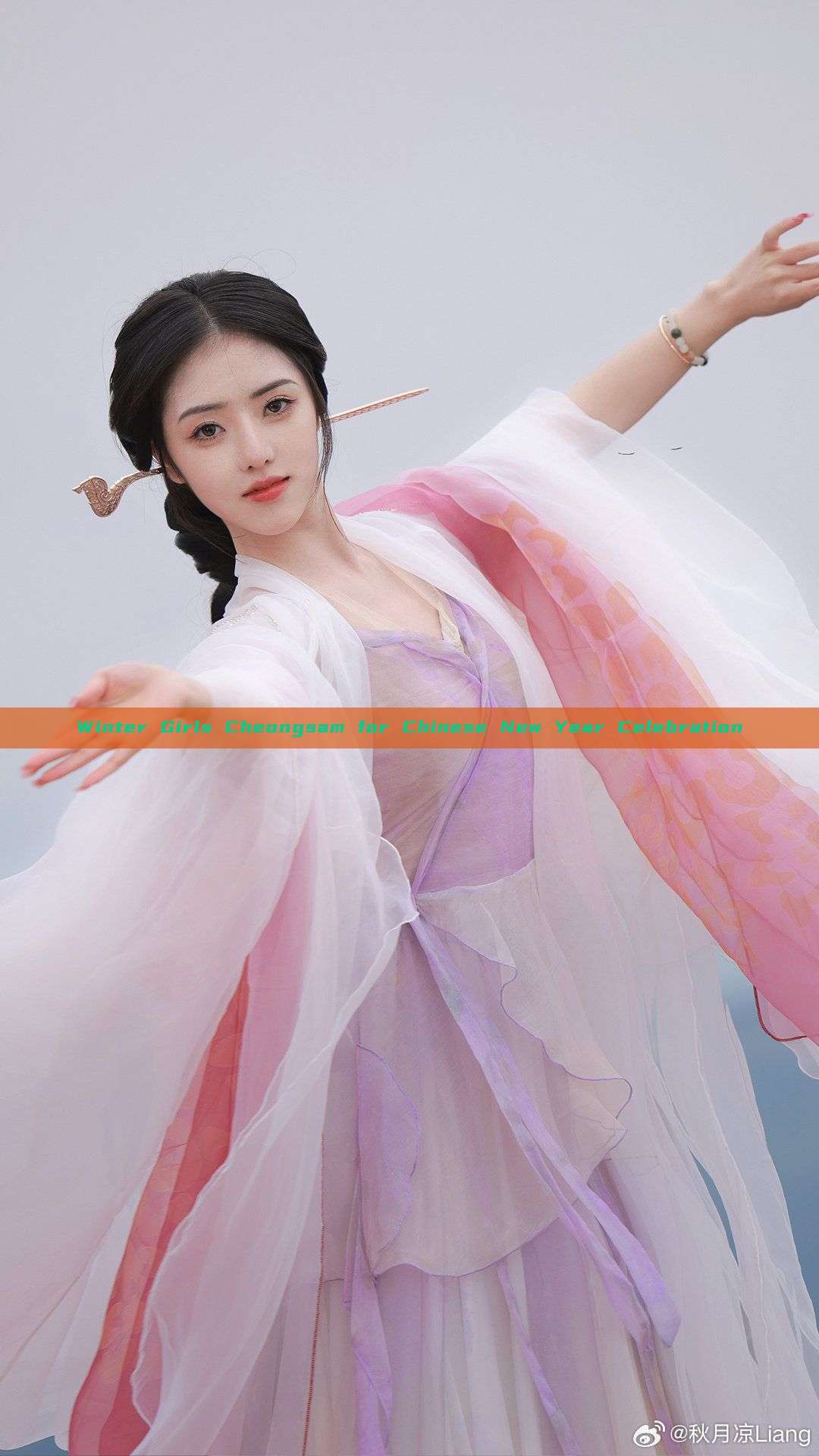 Winter Girls Cheongsam for Chinese New Year Celebration Winter Girls Cheongsam for Chinese New Year Celebration