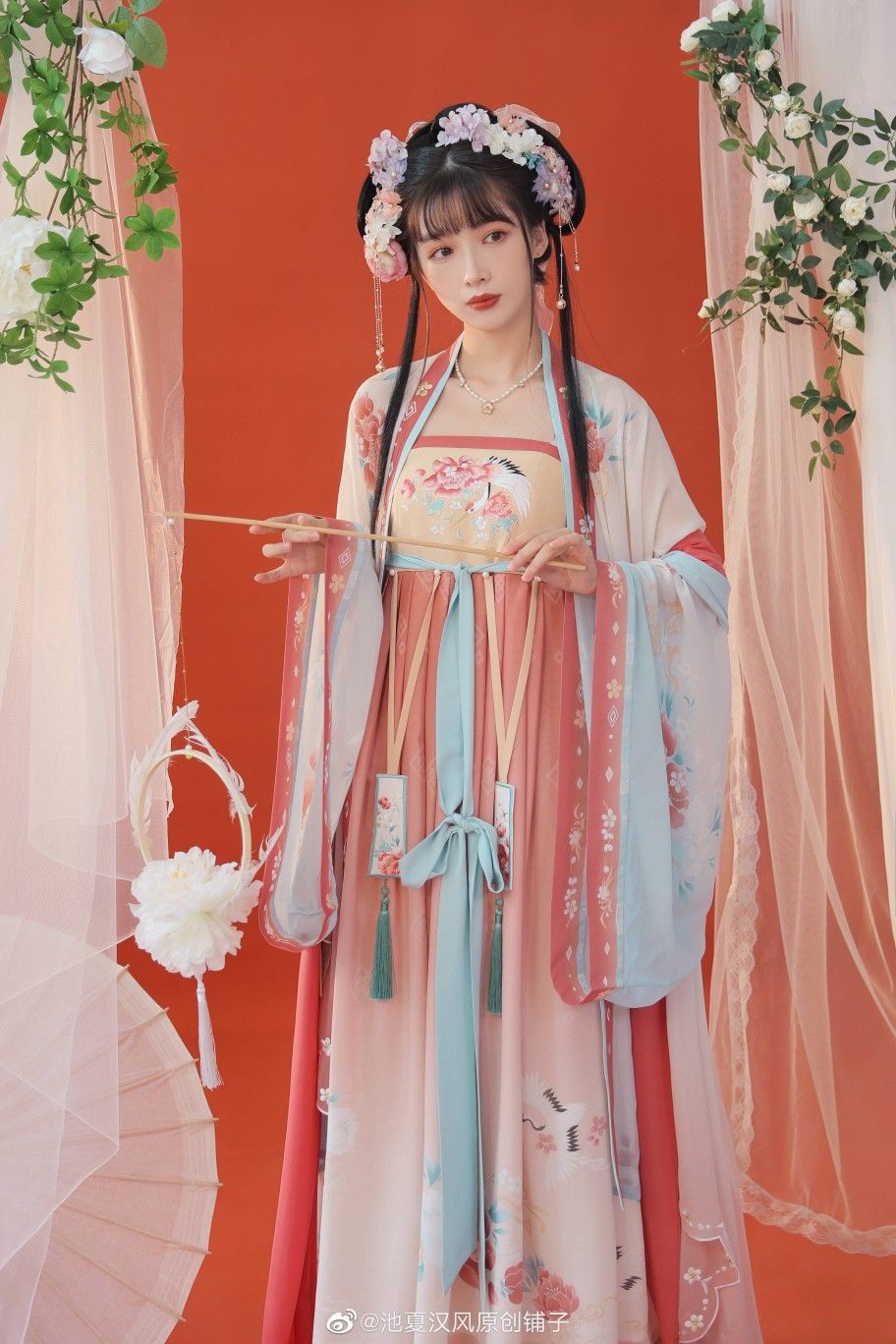 Summer Girls Hanfu Fashion:Ice Silk Lightweight Hanbok for Young Girls