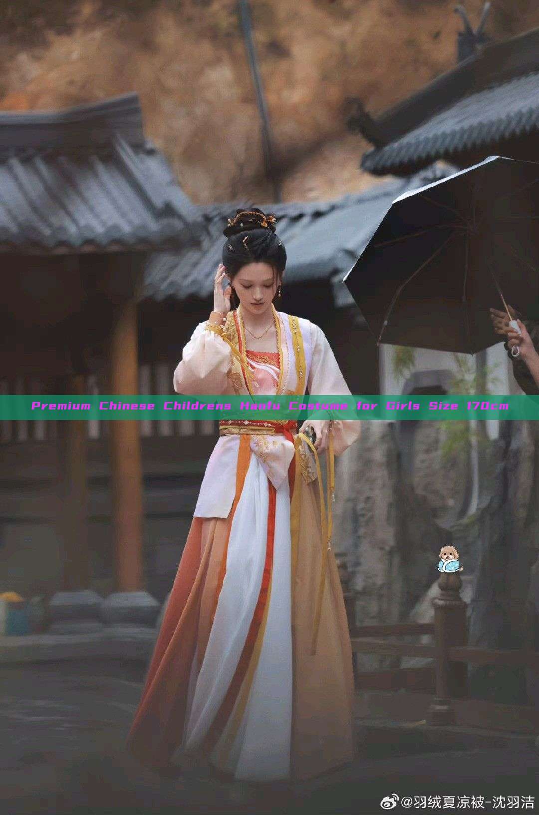 Premium Chinese Childrens Hanfu Costume for Girls Size 170cm Premium Chinese Childrens Hanfu Costume for Girls Size 170cm