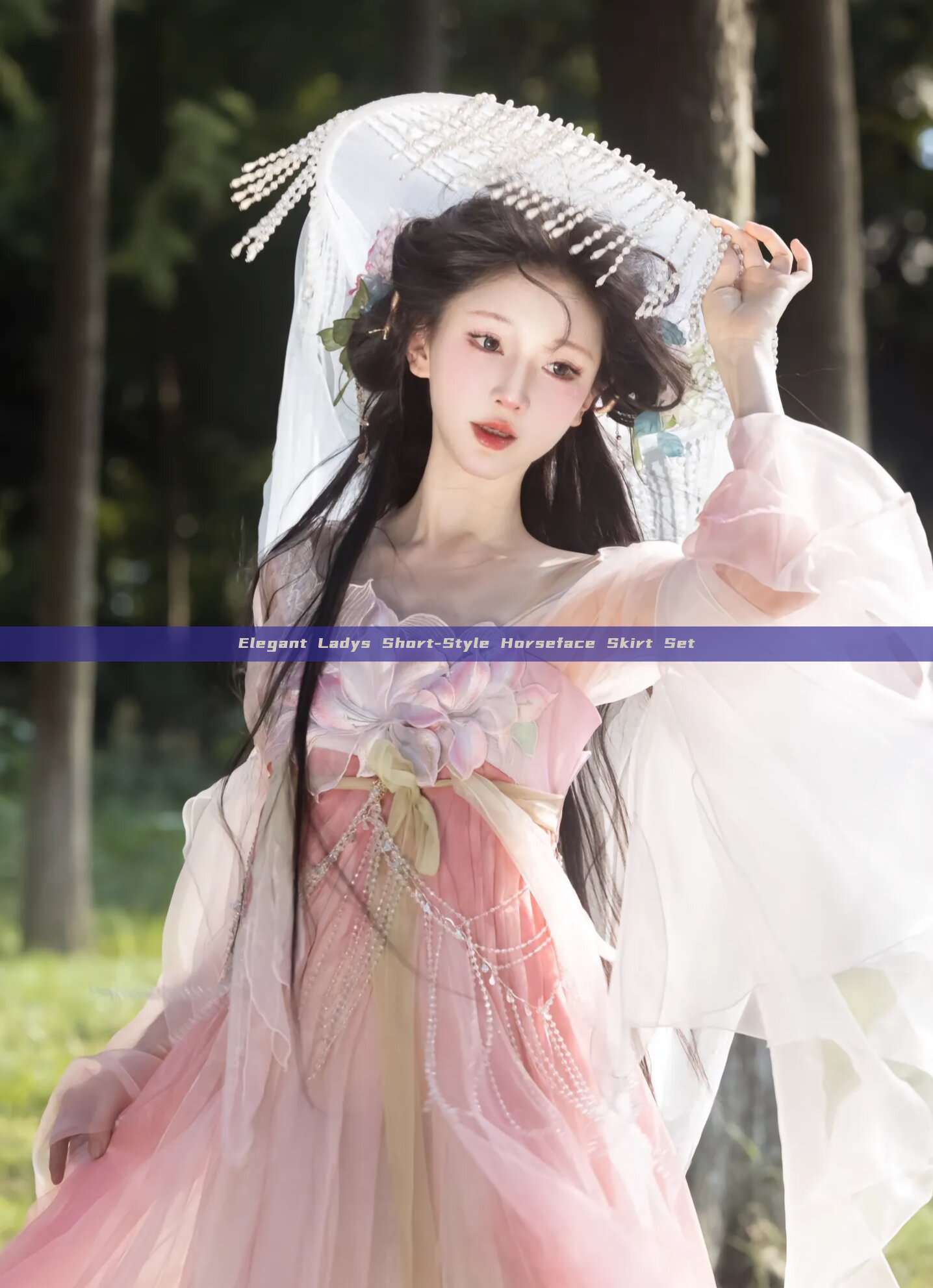 Elegant Ladys Short-Style Horseface Skirt Set Elegant Ladys Short-Style Horseface Skirt Set