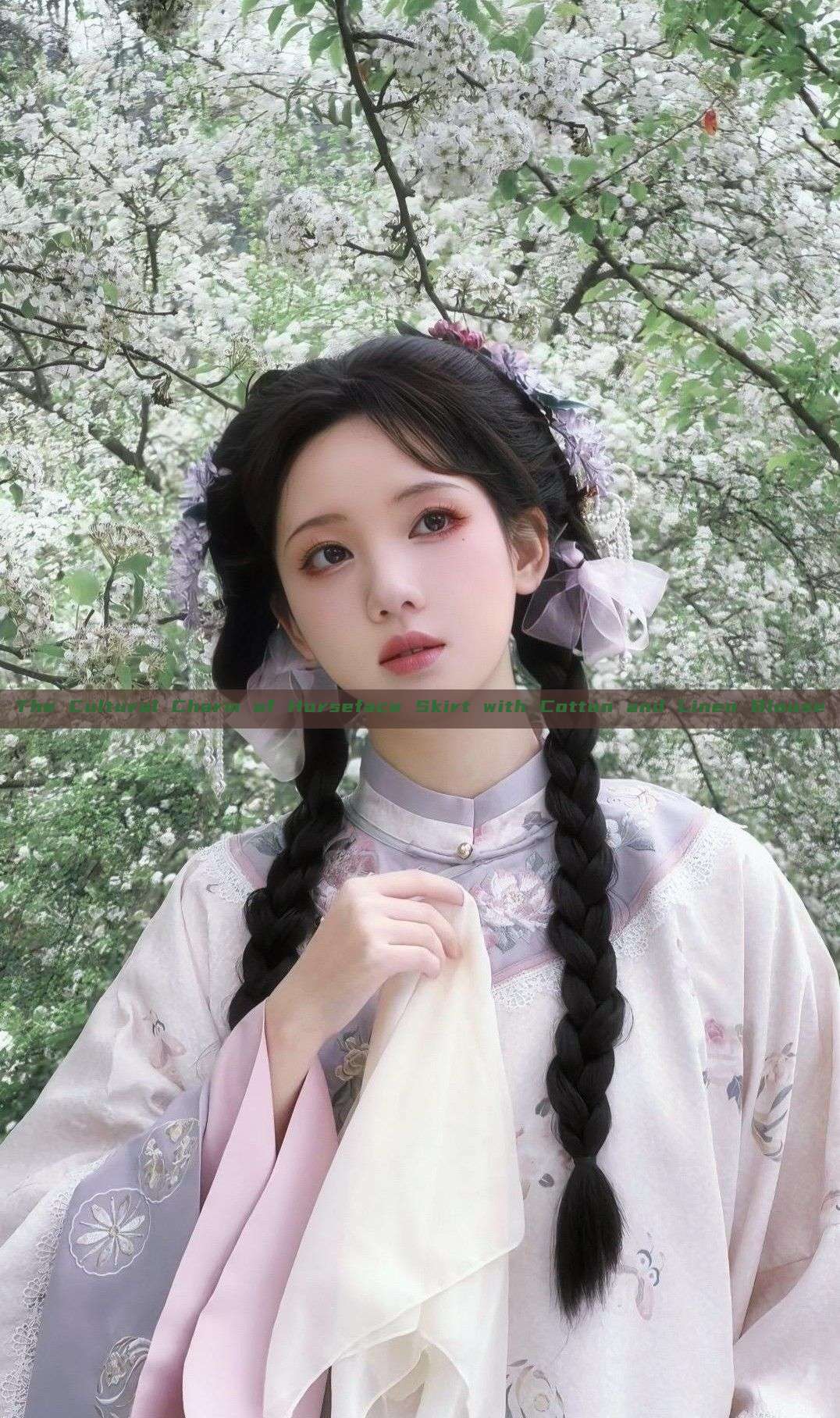The Cultural Charm of Horseface Skirt with Cotton and Linen Blouse The Cultural Charm of Horseface Skirt with Cotton and Linen Blouse