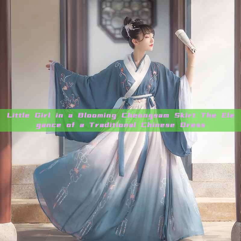Little Girl in a Blooming Cheongsam Skirt The Elegance of a Traditional Chinese Dress