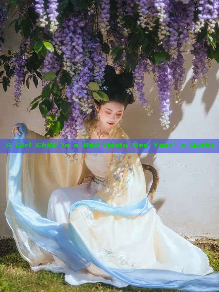 A Girl Child in a Red Hanfu New Year’s Outfit
