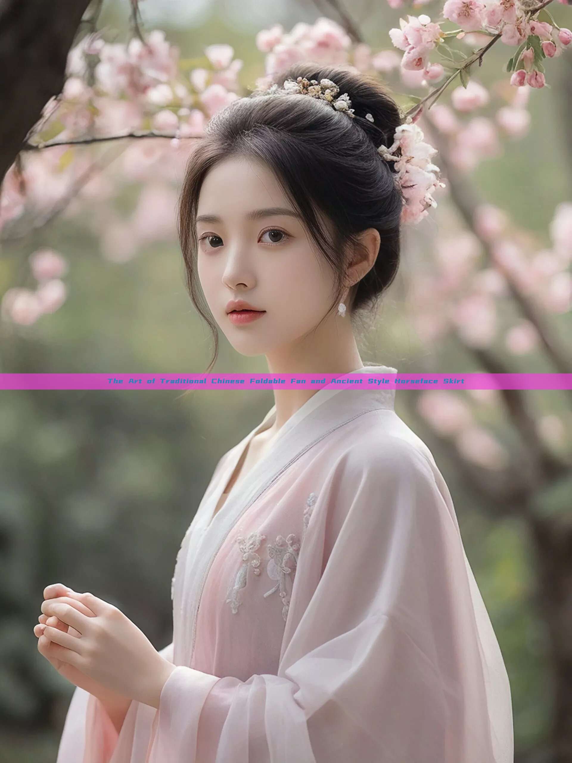 The Art of Traditional Chinese Foldable Fan and Ancient Style Horseface Skirt The Art of Traditional Chinese Foldable Fan and Ancient Style Horseface Skirt